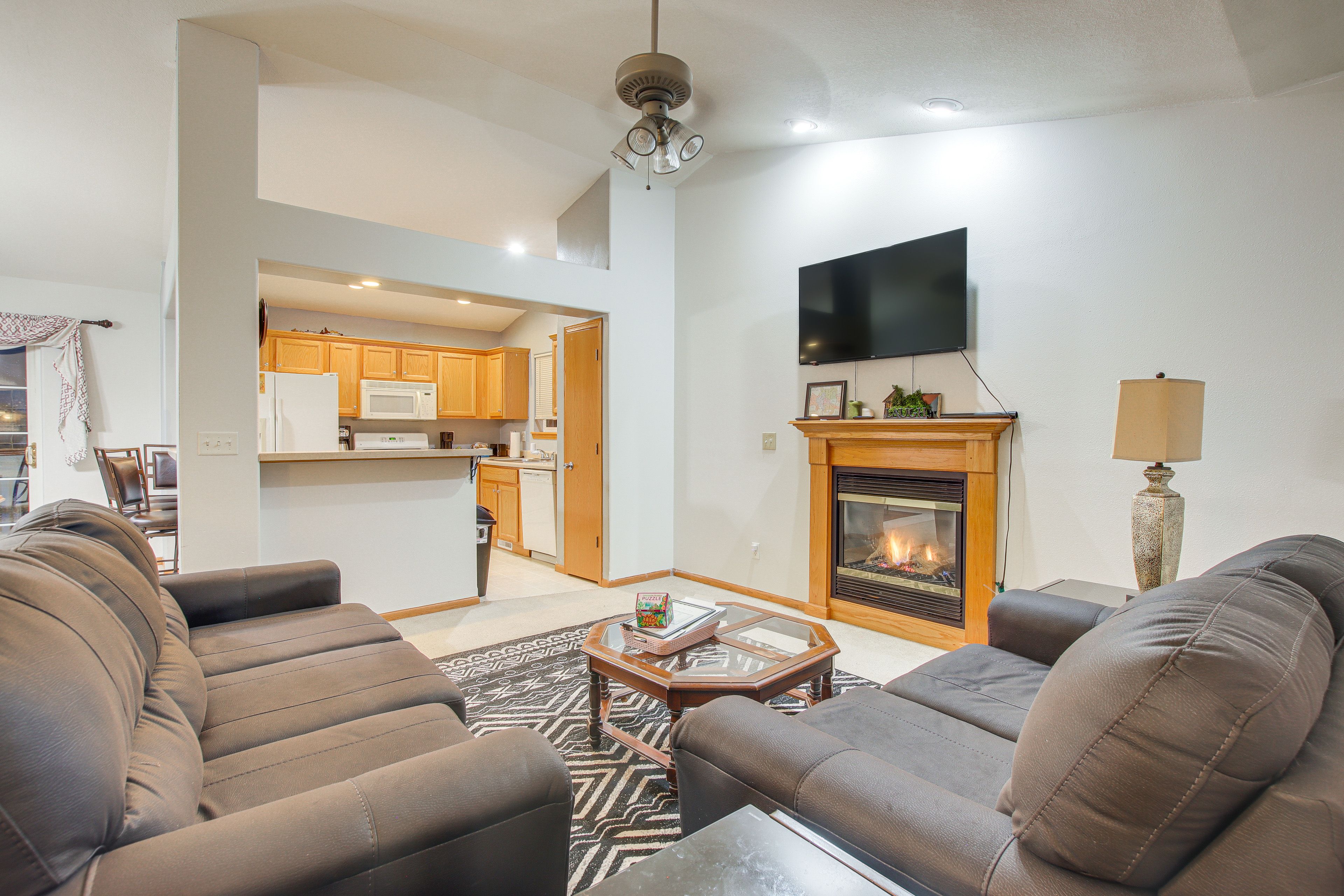 North Liberty Vacation Rental | 3BR | 2.5BA | 1,845 Sq Ft | Stairs Required