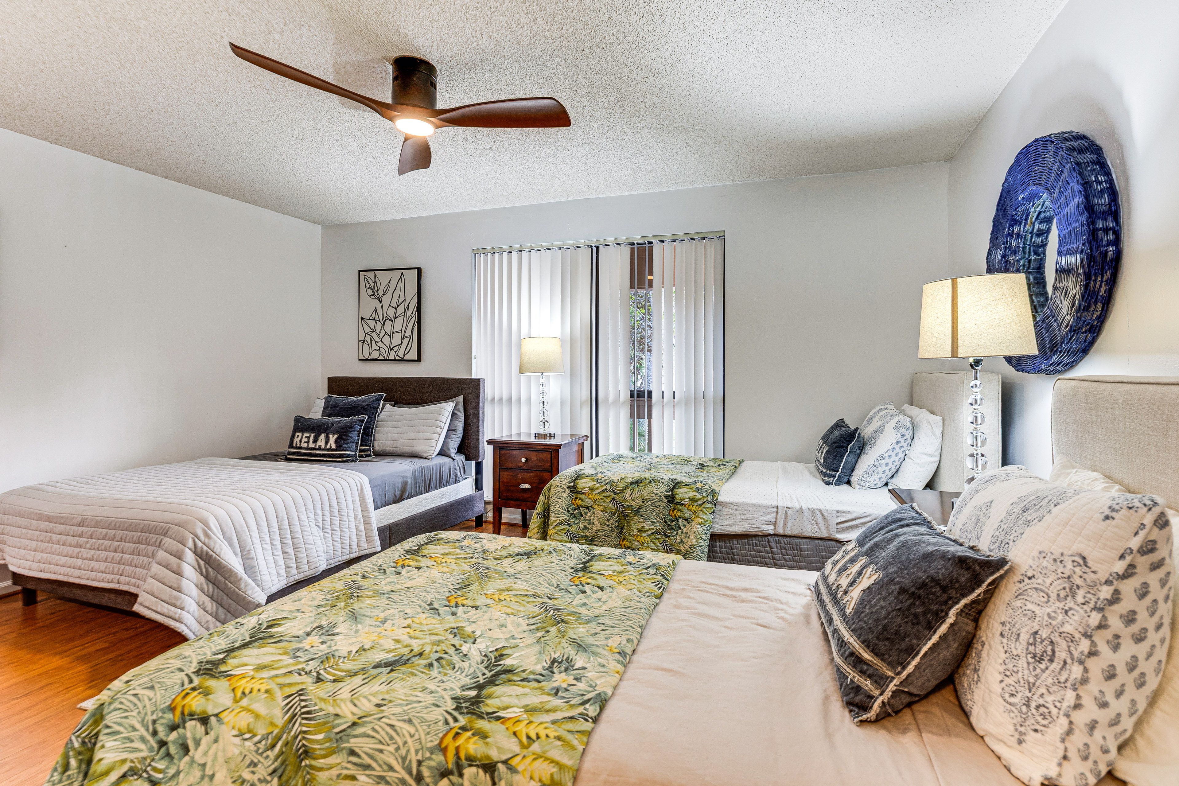 Bedroom 2 | Full Bed | 2 Twin Beds | Linens Provided