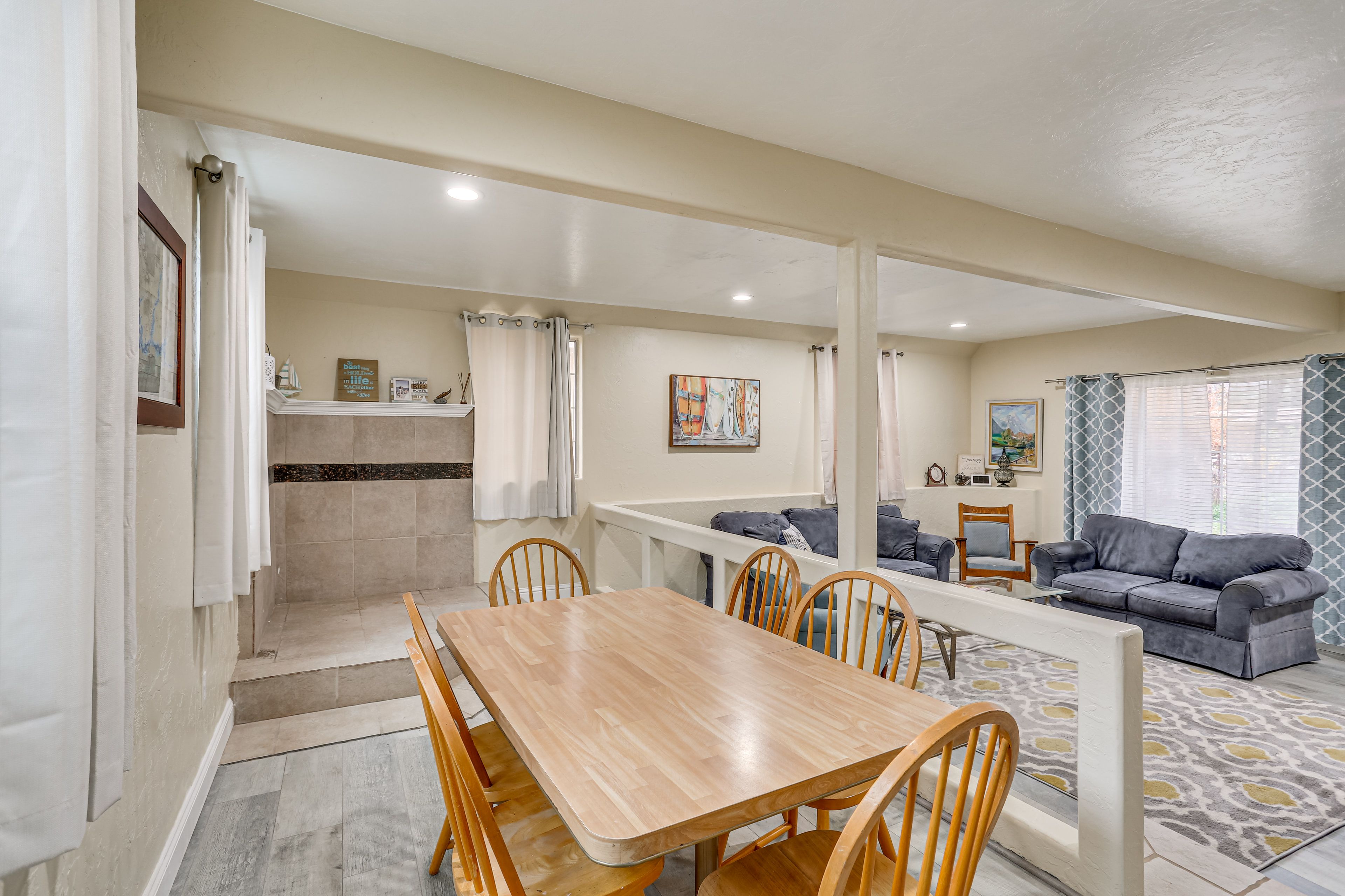 Dining Area | Minor Steps to Access Dining Area & Kitchen | 1st Floor