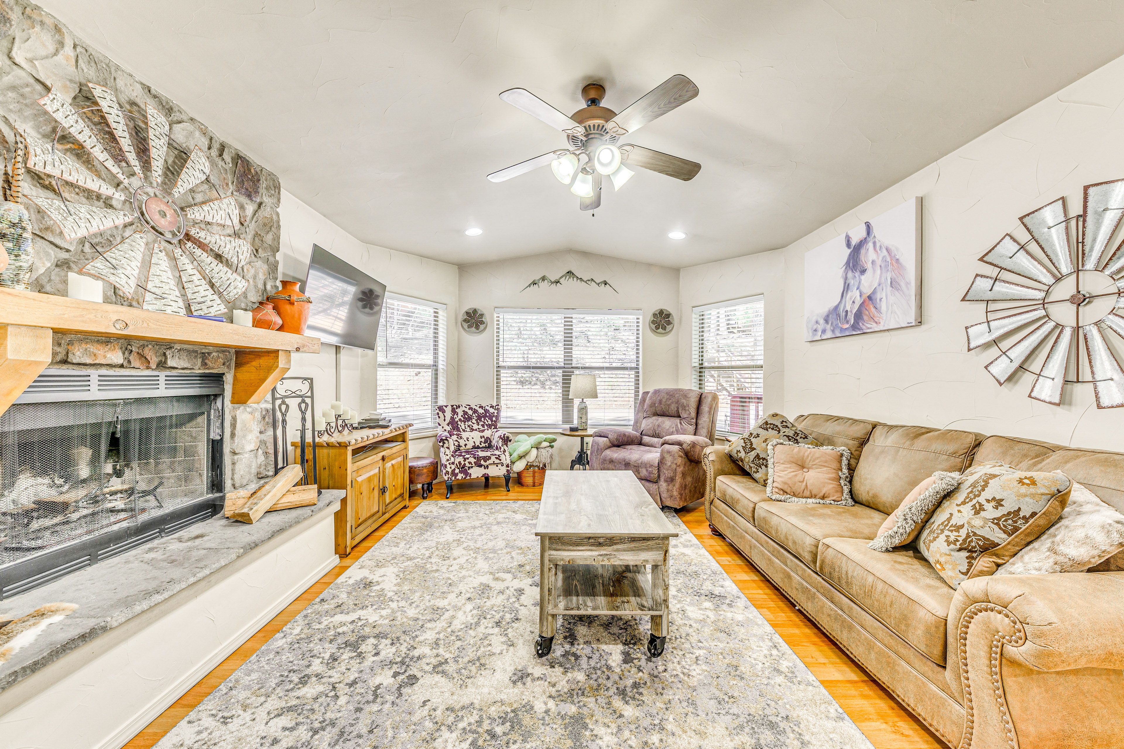 Ruidoso Vacation Rental | 2BR | 2BA | 1,268 Sq Ft | 3 Steps to Enter
