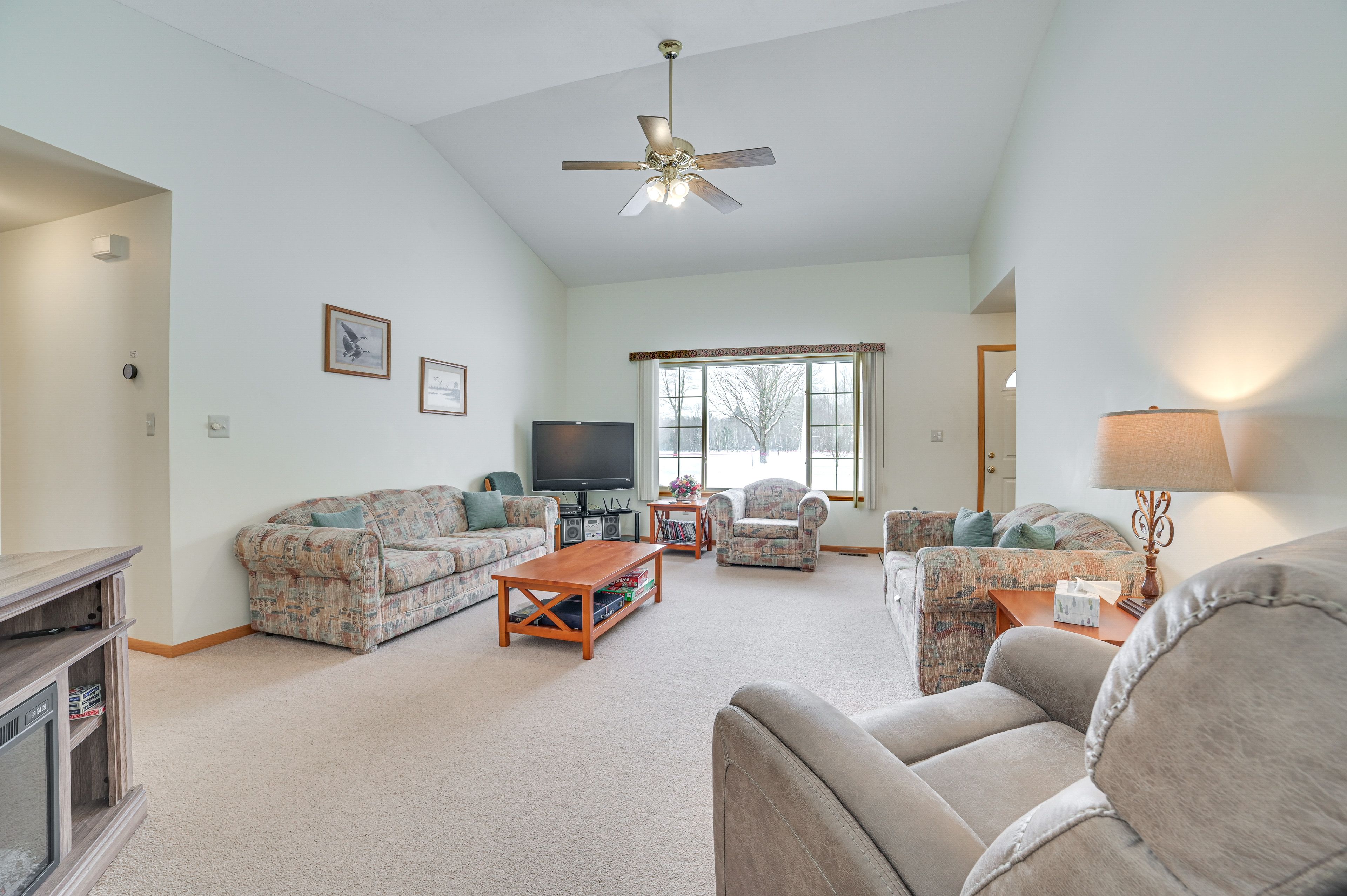 Living Room | Electric Fireplace | Smart TV | Movies | Board Games