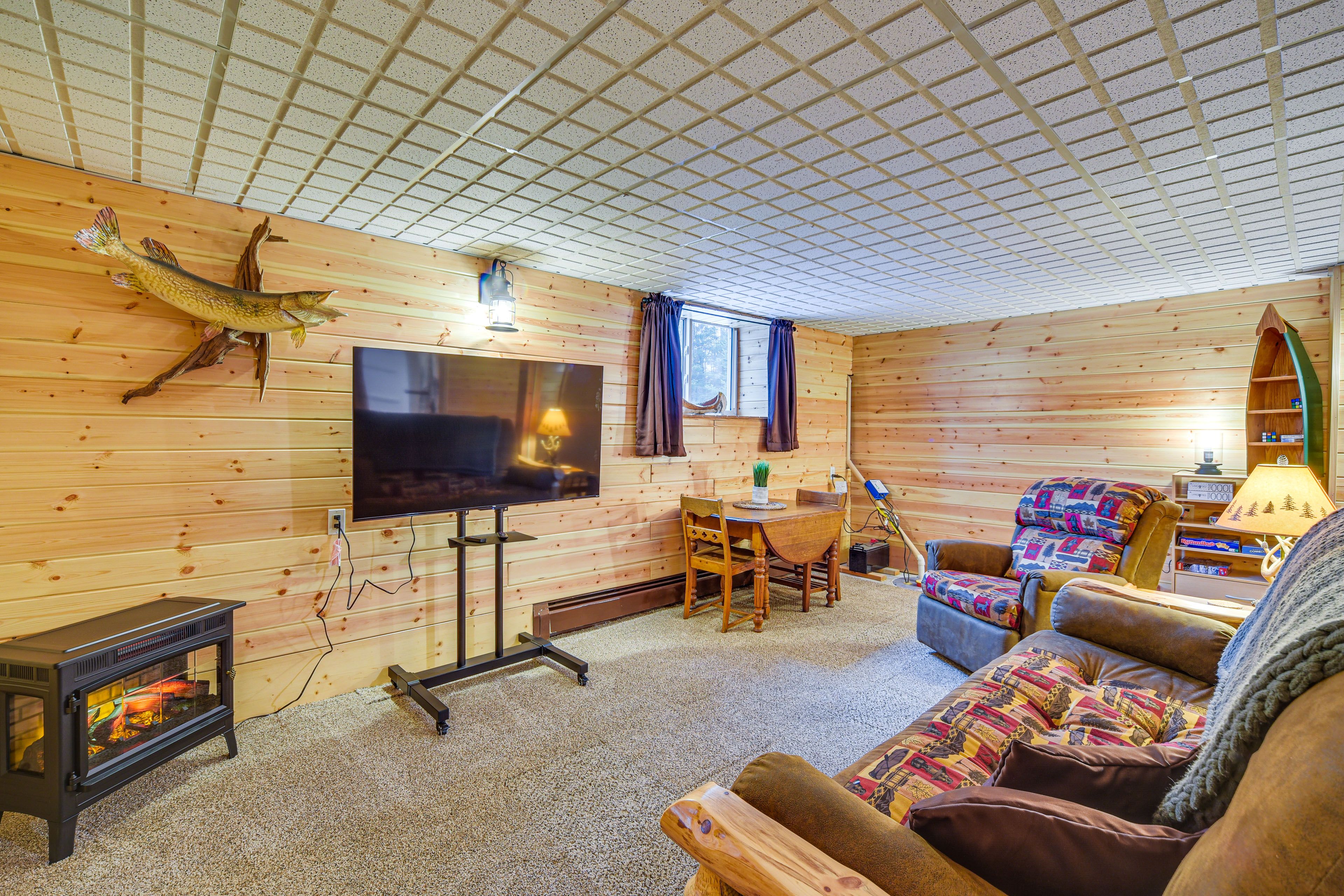 Lower Living Room | Futon | Basement Level