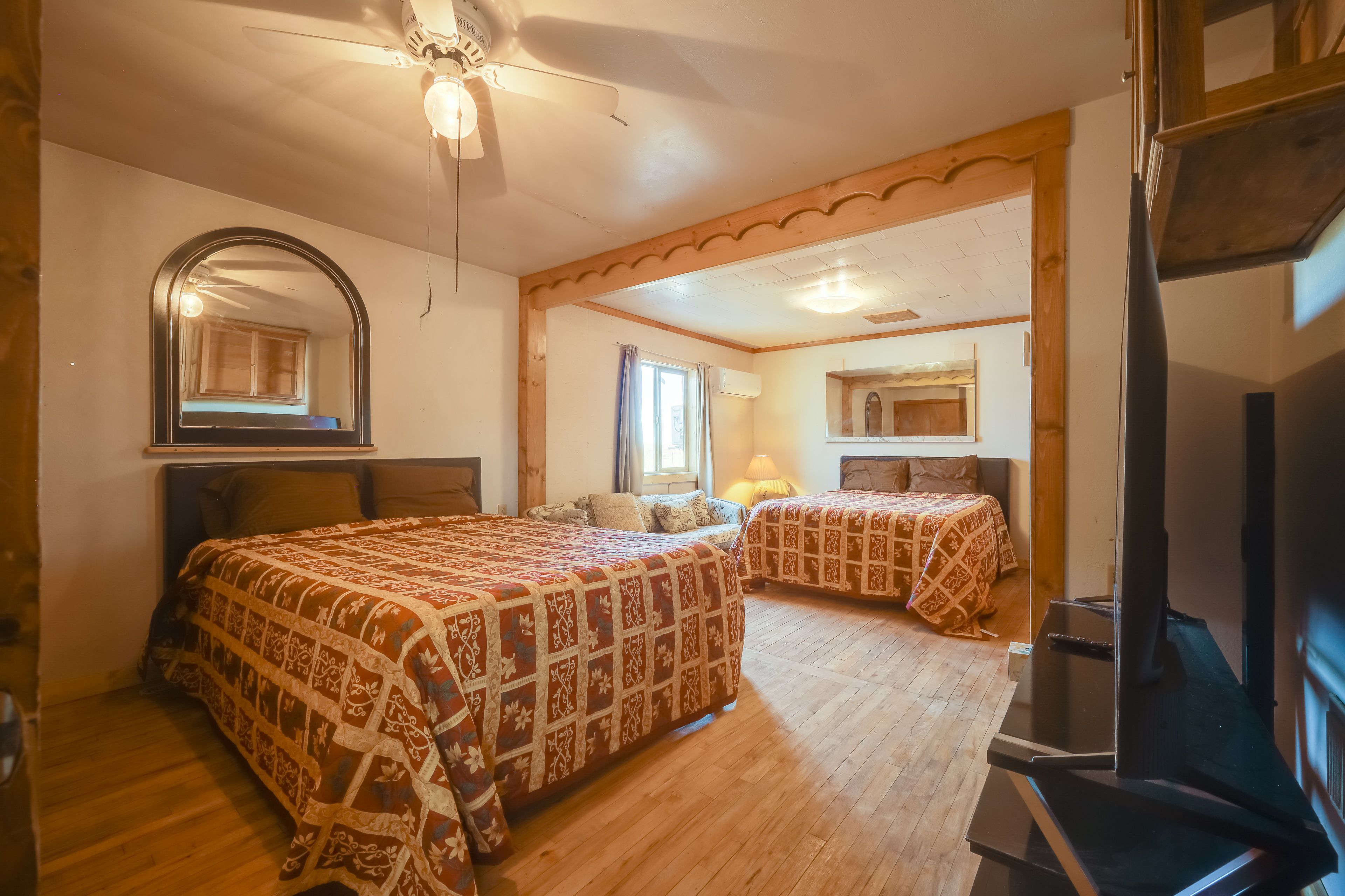 Bedroom 1 | 2 Queen Beds | Linens Provided | 1st Floor