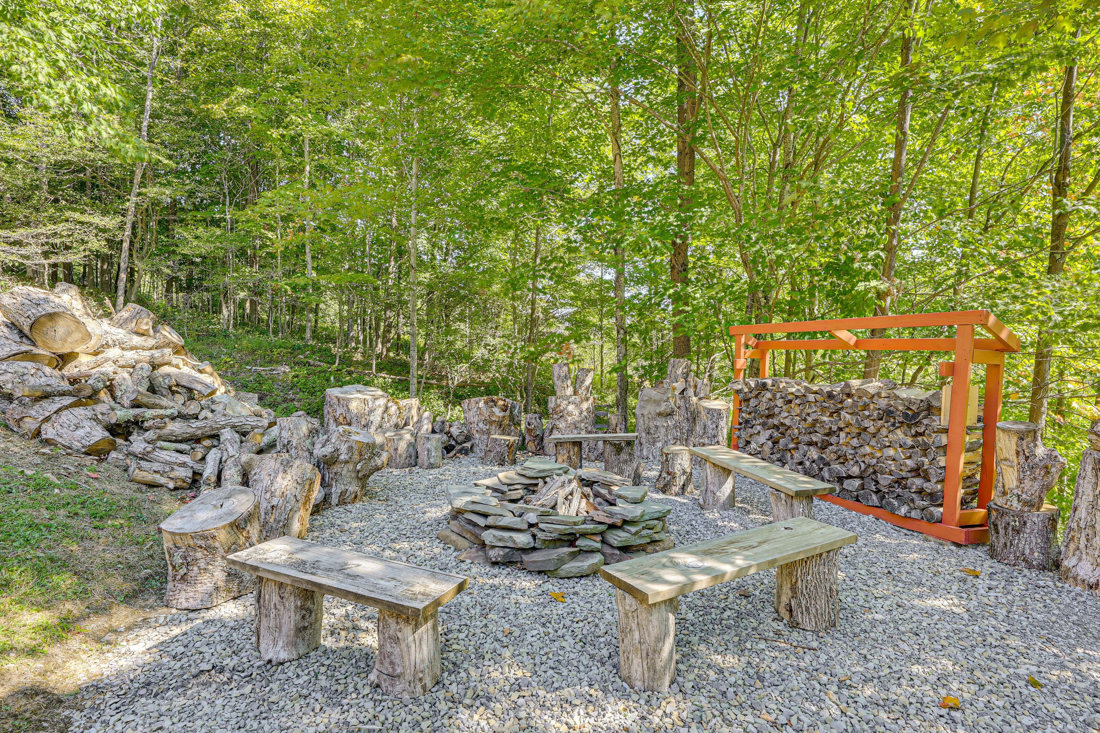 Wood-Burning Fire Pit (Wood Provided)