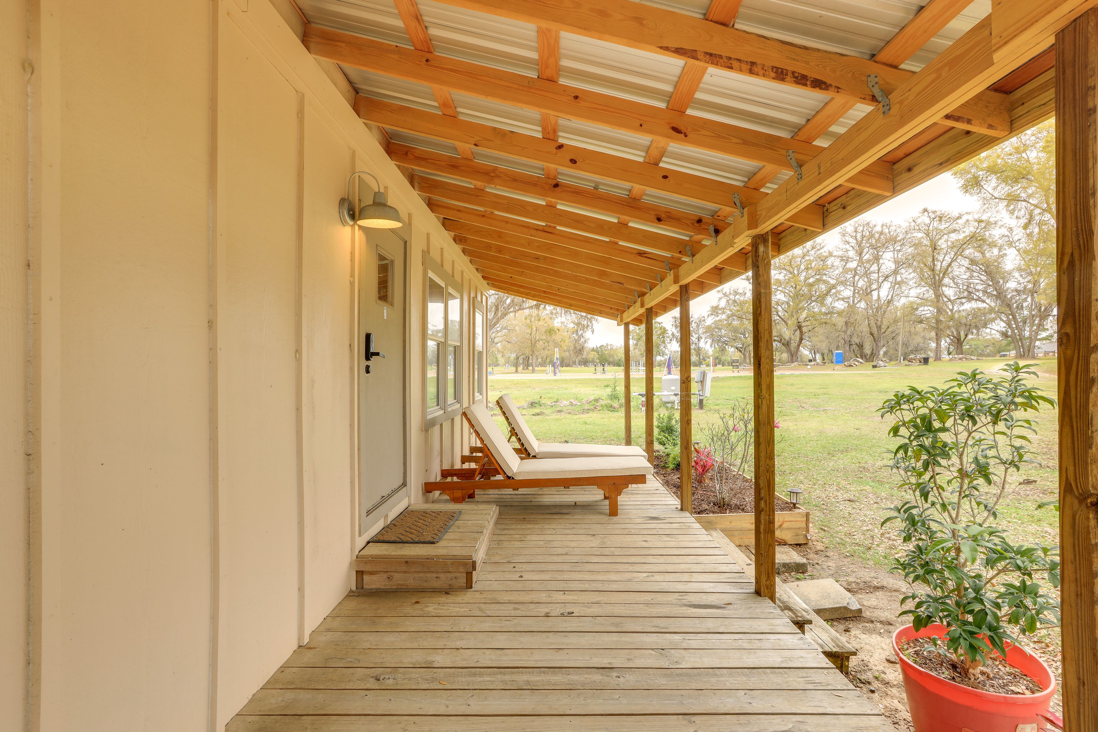 Front Porch | Lounge Seating | Single-Story Home