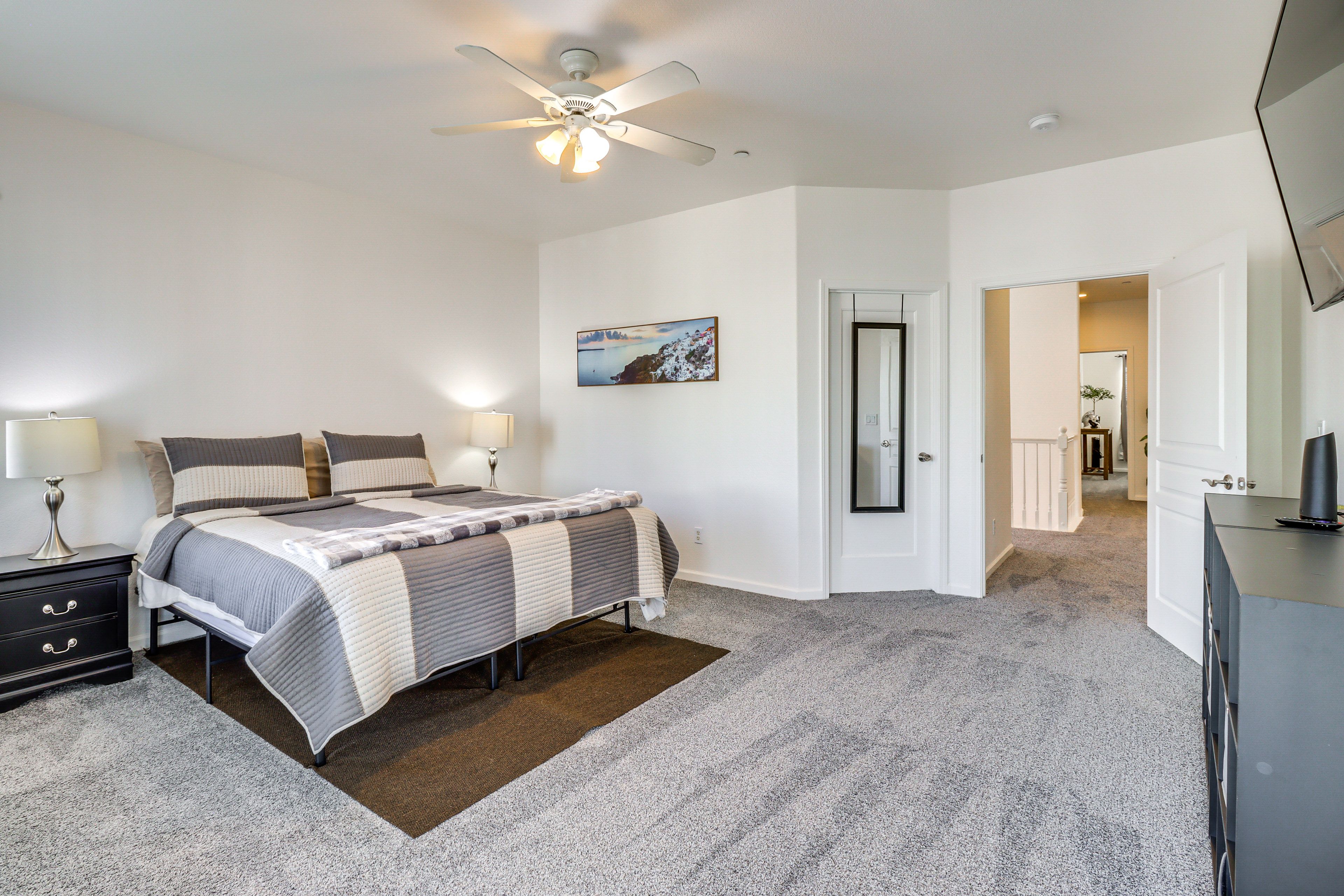 Bedroom 1 | 2nd Floor | King Bed | Smart TV | Balcony Access