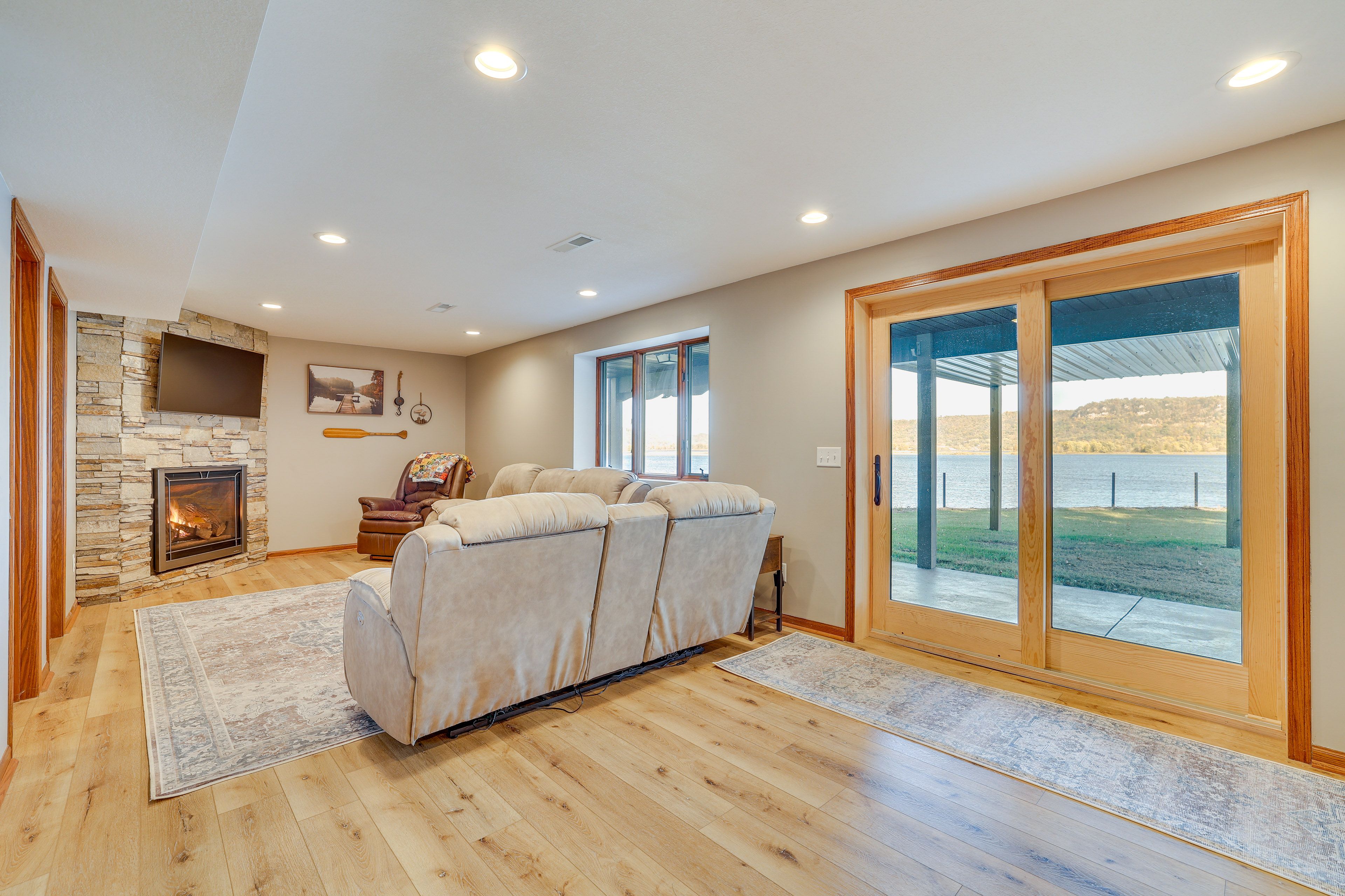 Den | Gas Fireplace | Wet Bar | Basement Level