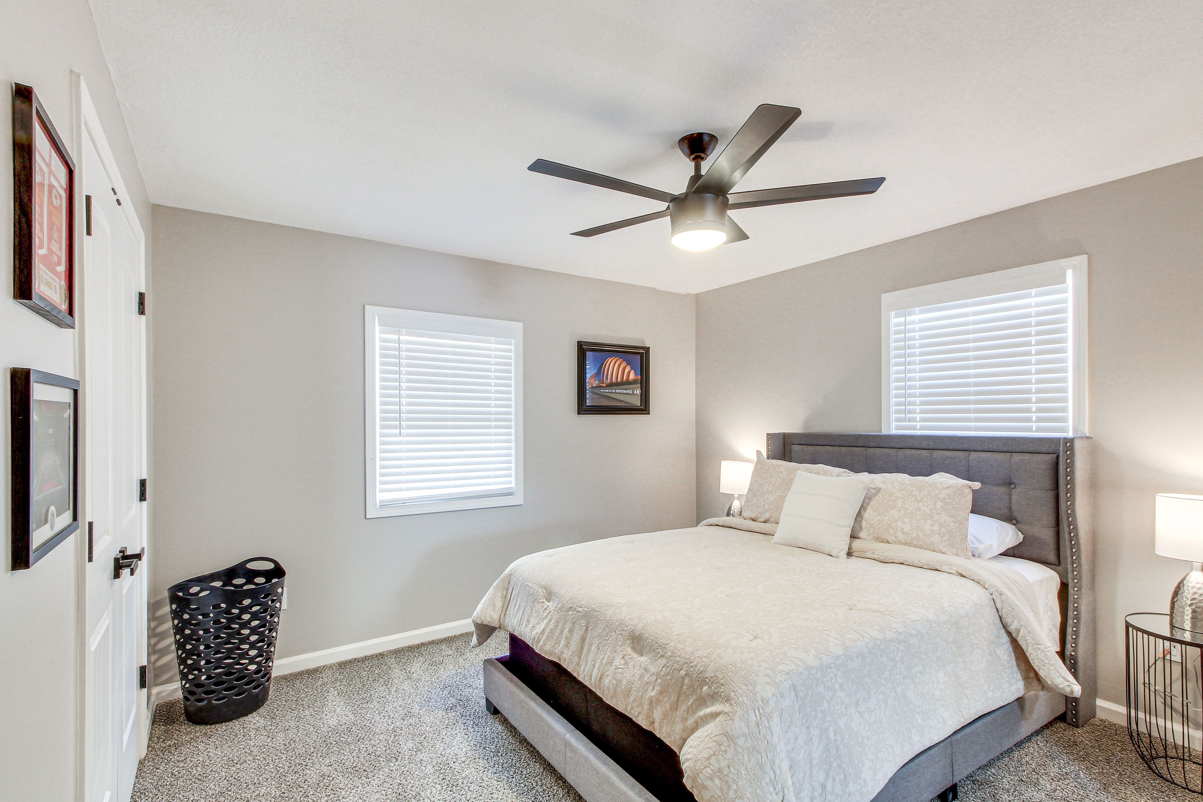Bedroom 2 | Queen Bed | Ceiling Fans