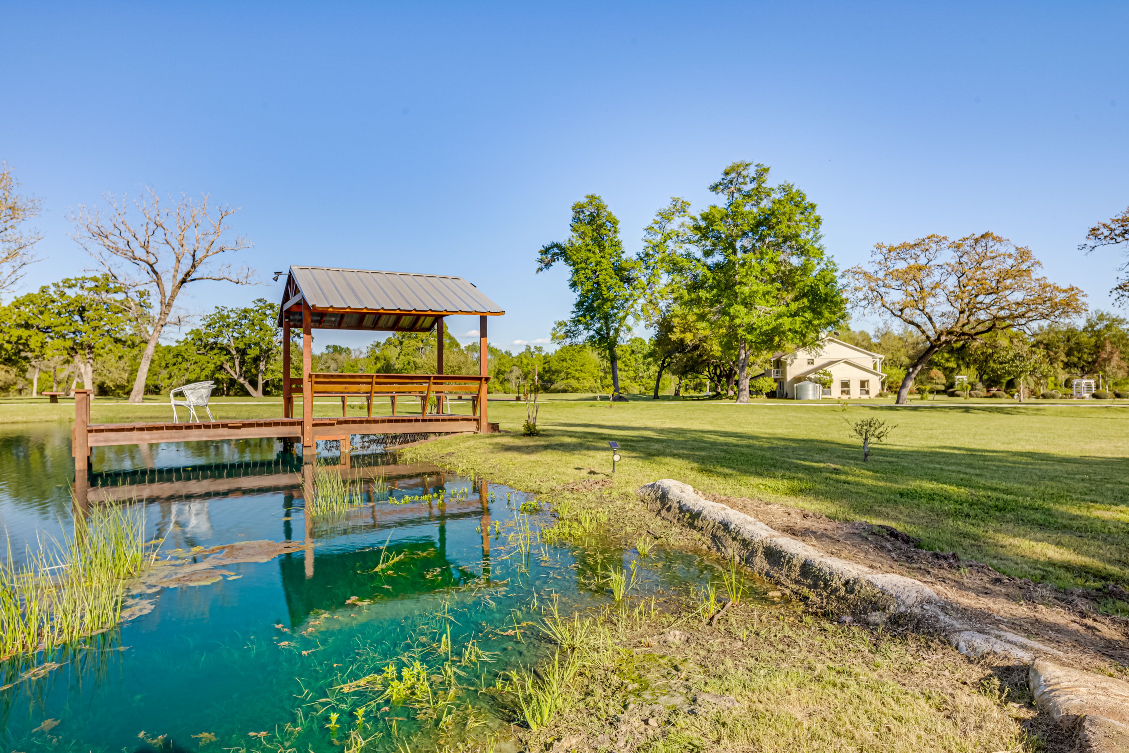 On-Site Pond | Gazebo | Outdoor Seating