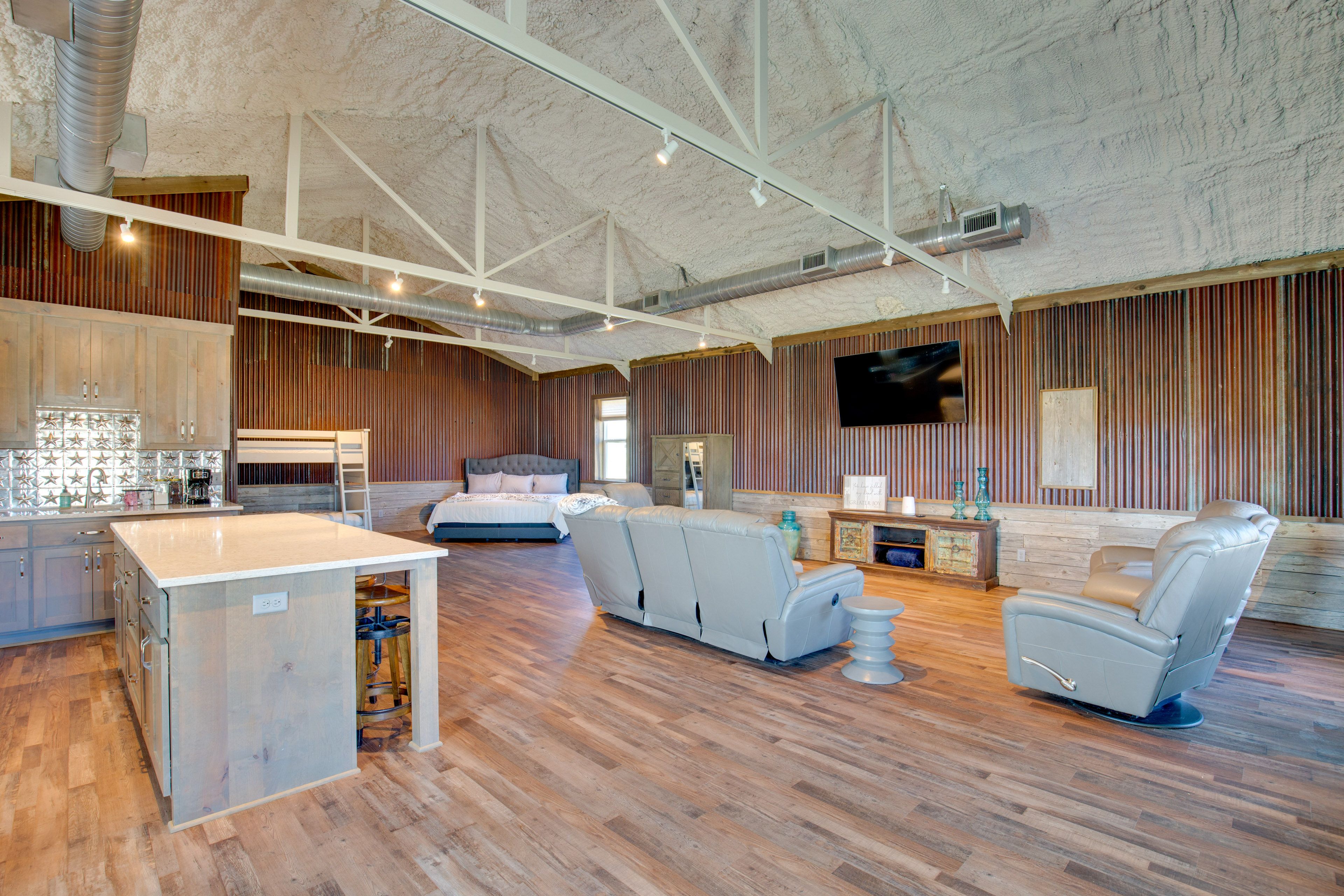 Living Area | Kitchen | Single-Story Home