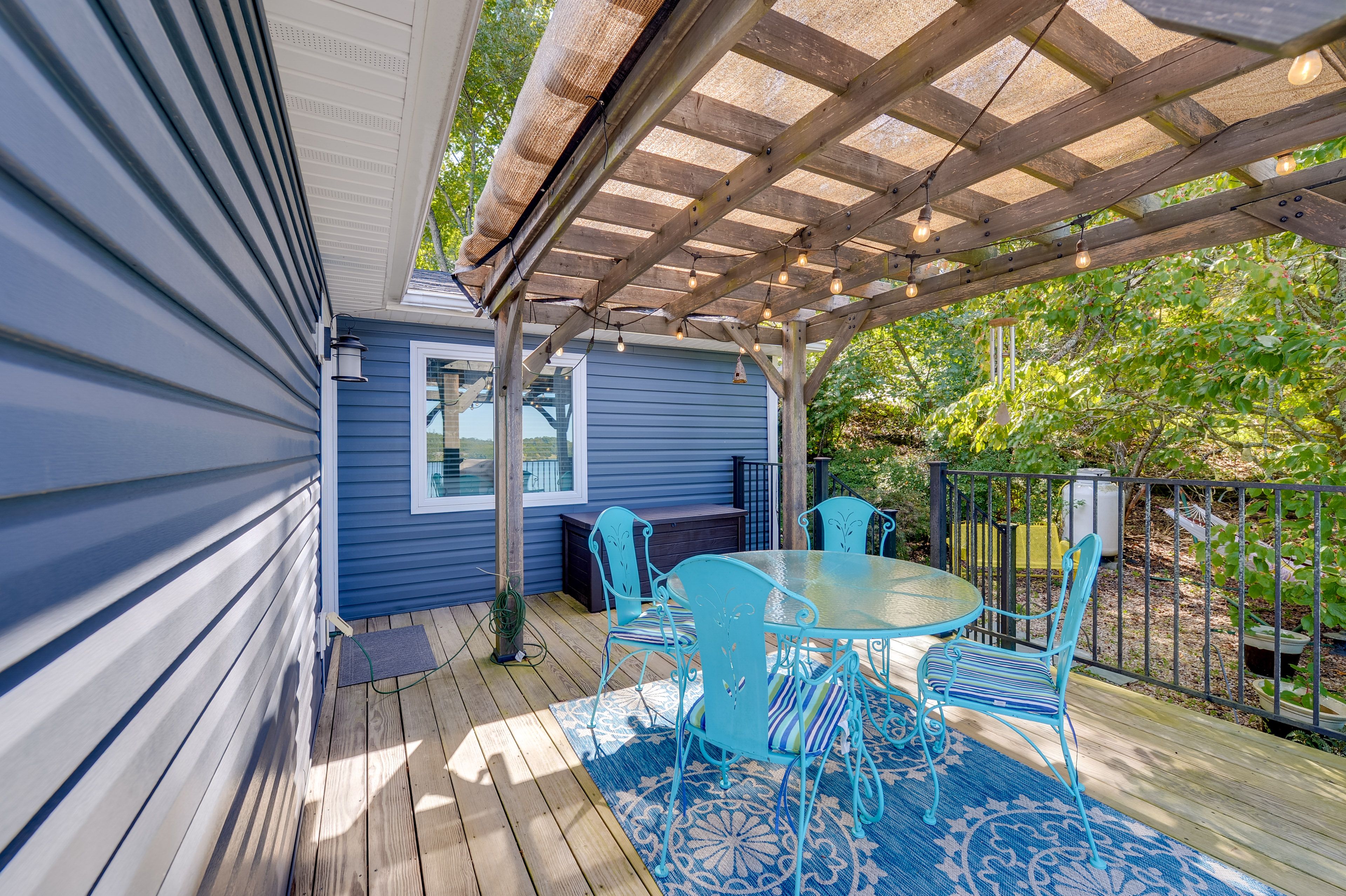 Wraparound Deck | Gas Grill | Dining Area | Lake View