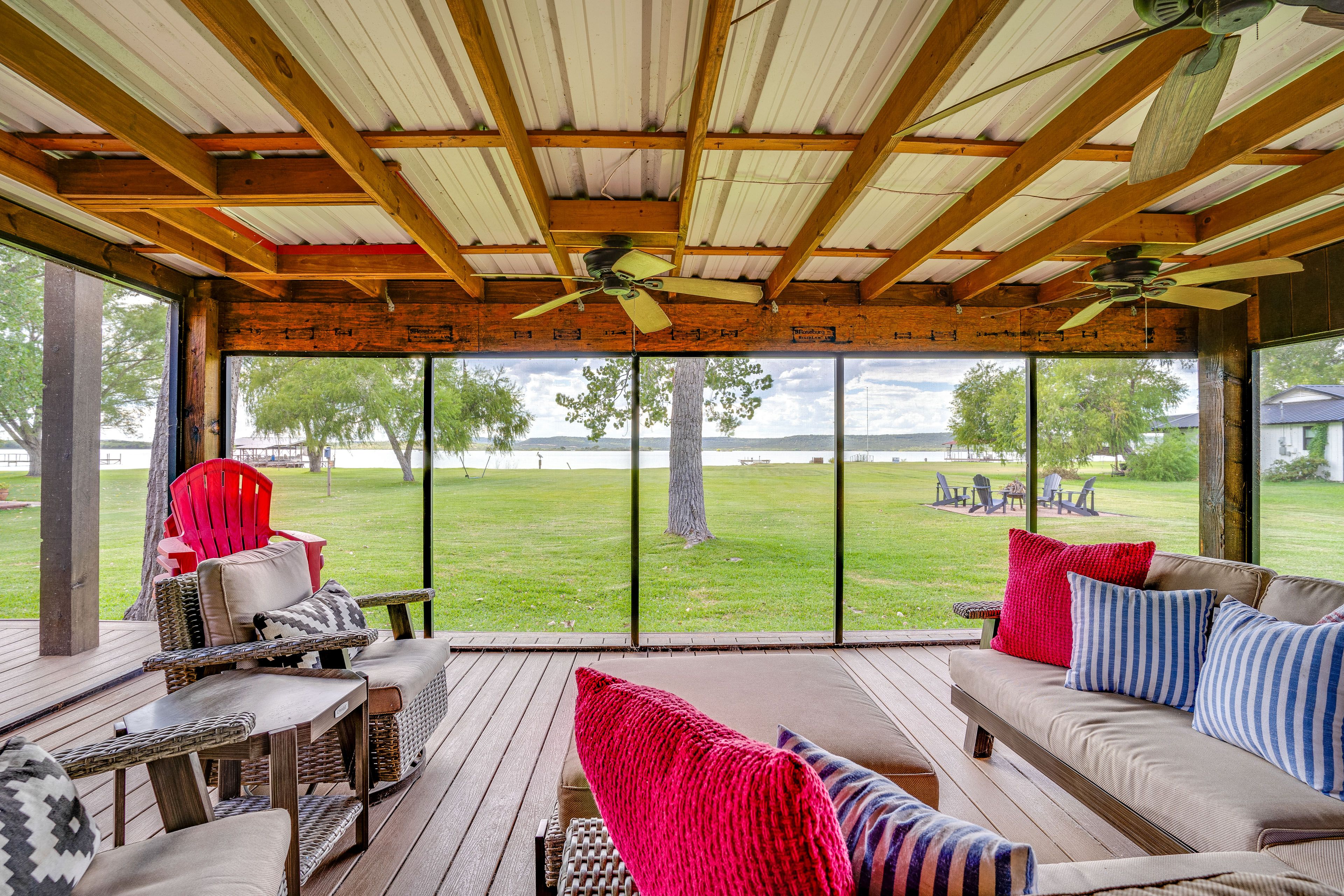 Screened Porch | Outdoor Seating | Lake View