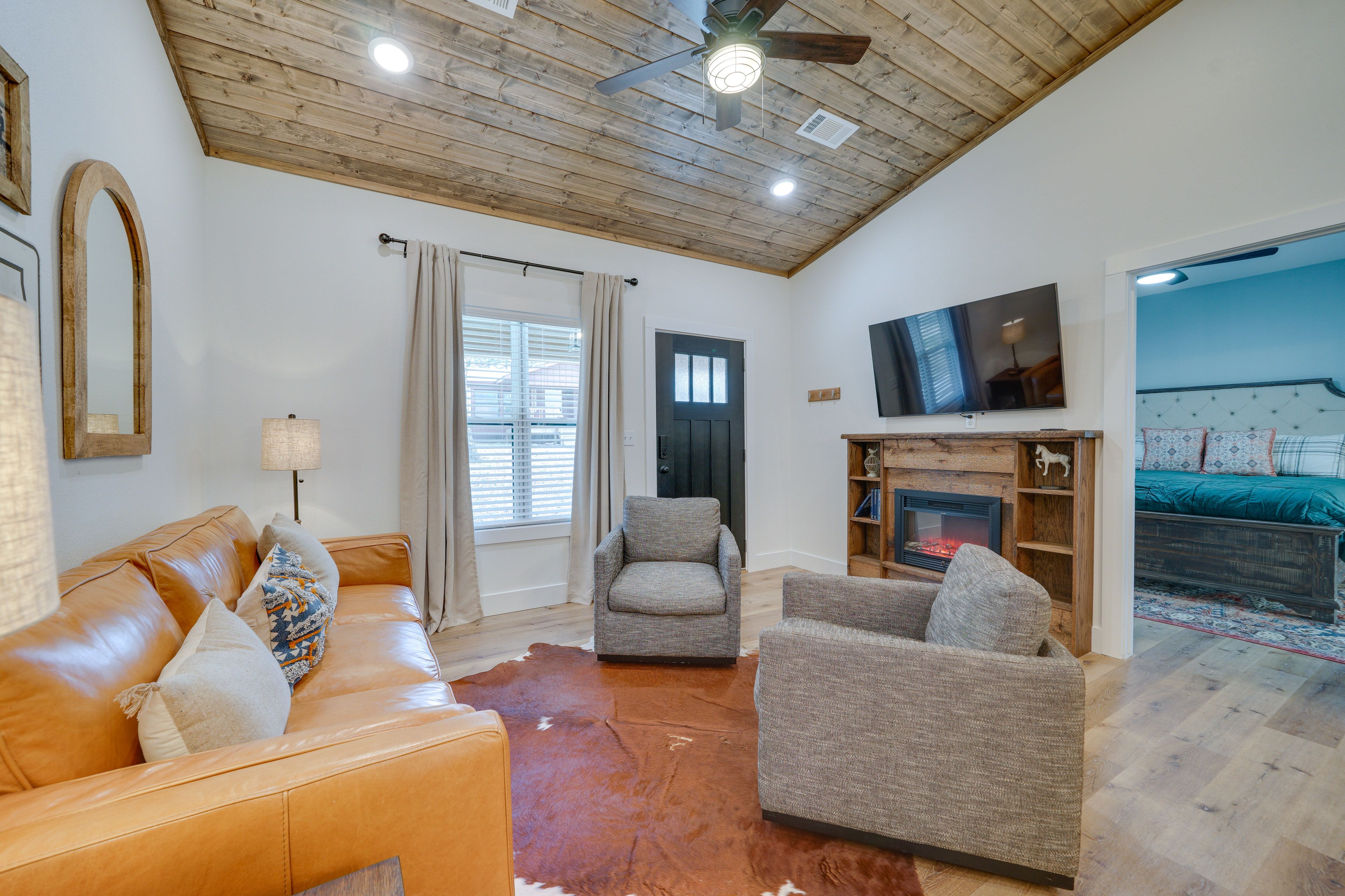 Living Room | Electric Fireplace | Smart TV