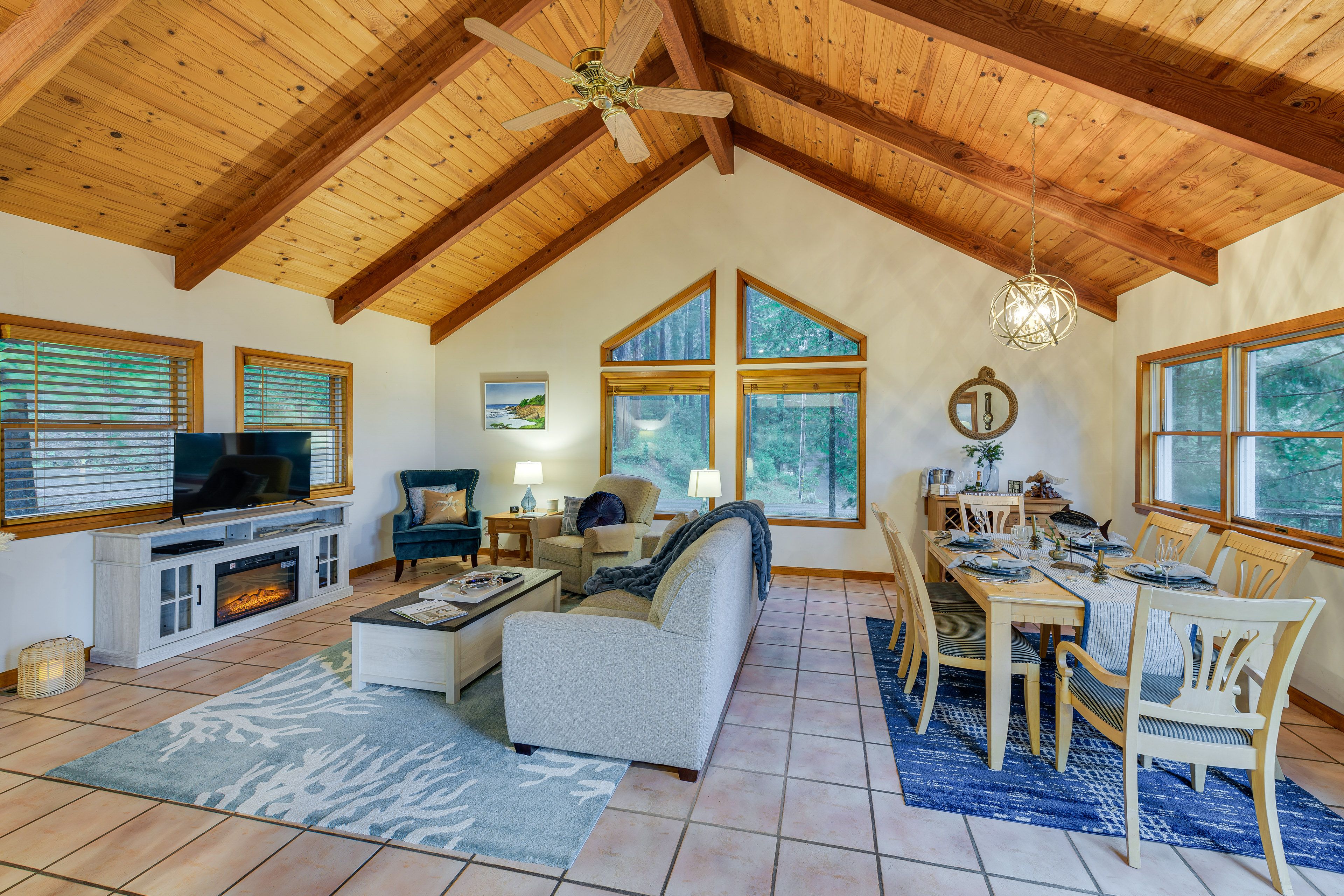 Living Room | Electric Fireplace | Main Floor