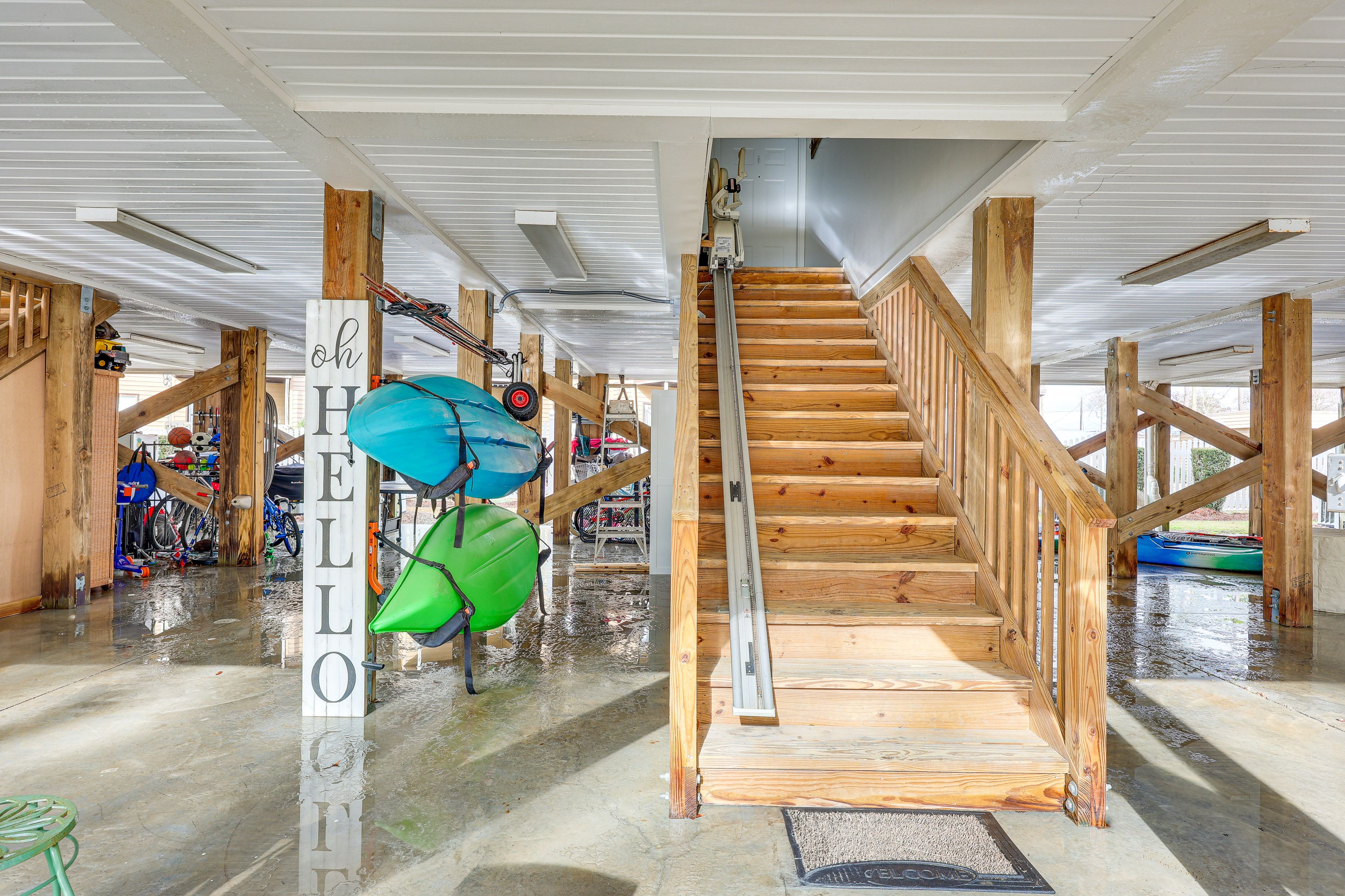 Lower Level | Stairs to Access Unit | Step-Free Access w/ Use of Stair Lift