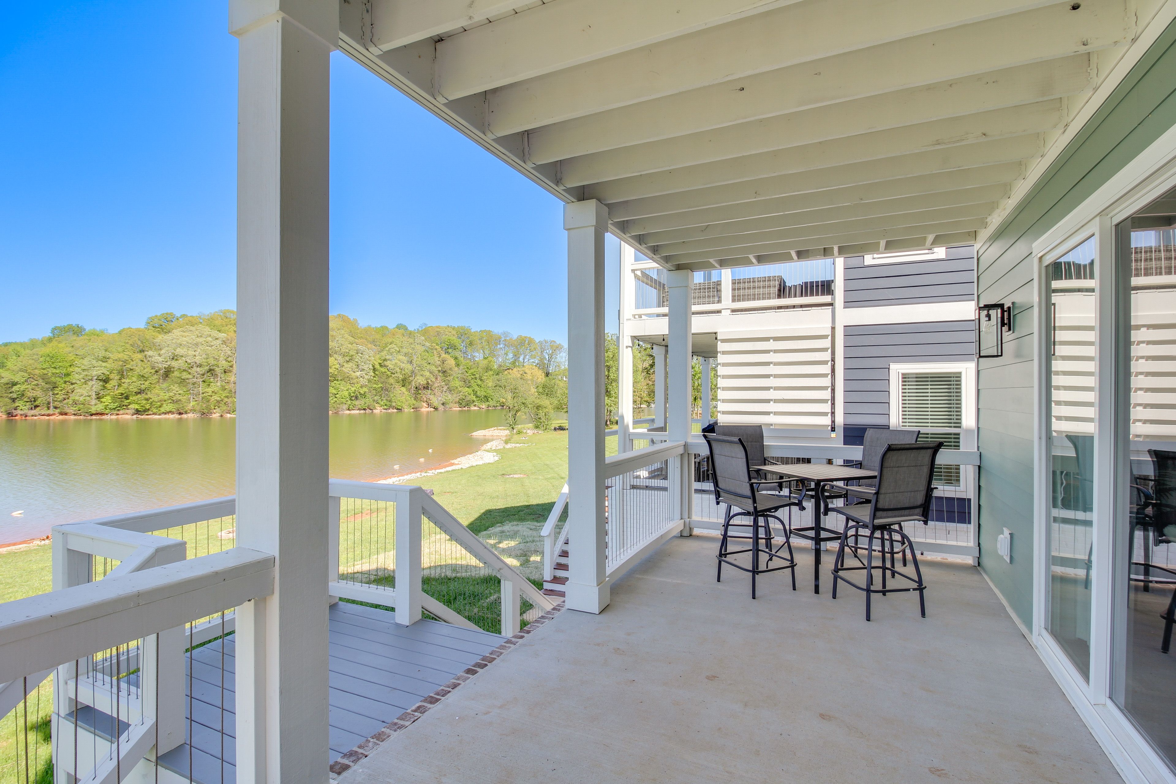 Back Porch | Access From Living Room | Lakefront View