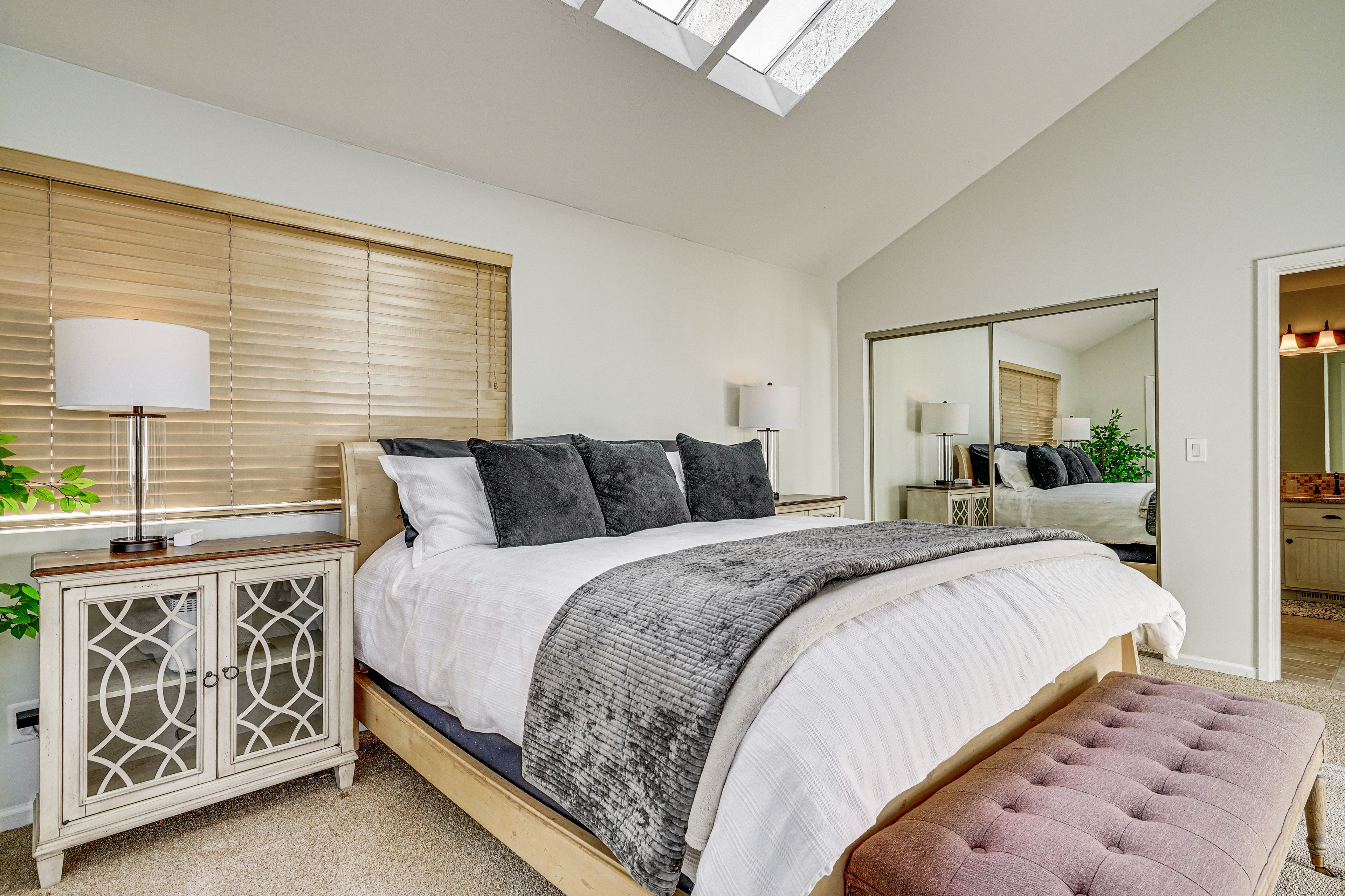 Bedroom 2 | 2nd Floor | King Bed | Smart TV | Fireplace | Balcony Access