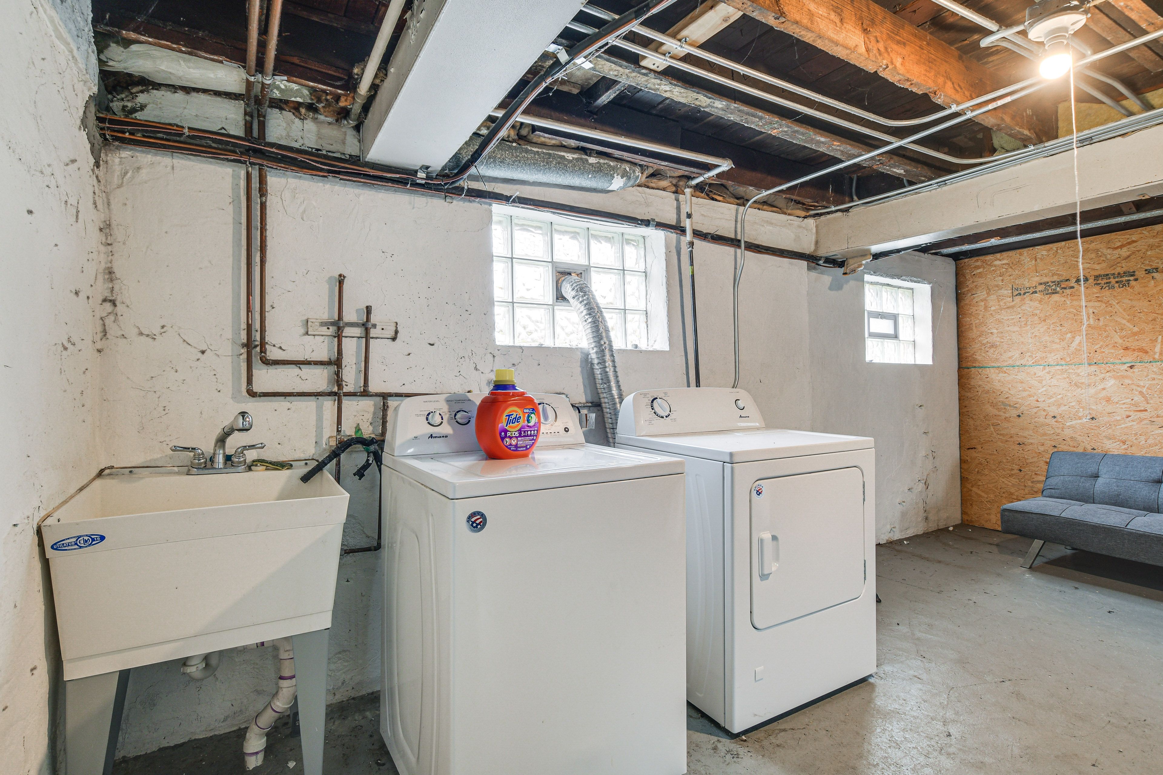 Shared Laundry | Detergent Provided | Iron/Board | Basement