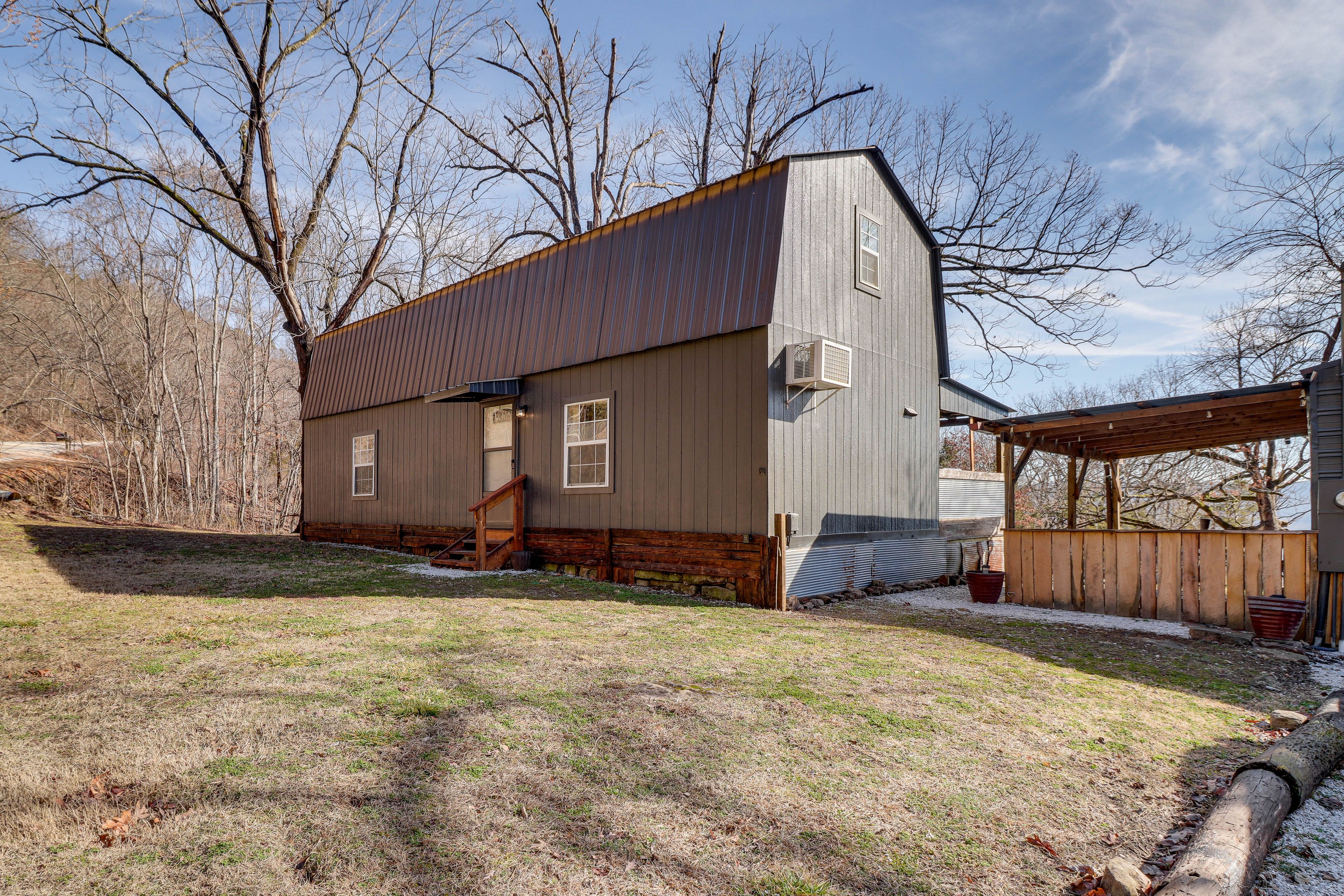 Cabin Exterior | Parking | Driveway (4 Vehicles) | RV/Trailer Parking Allowed