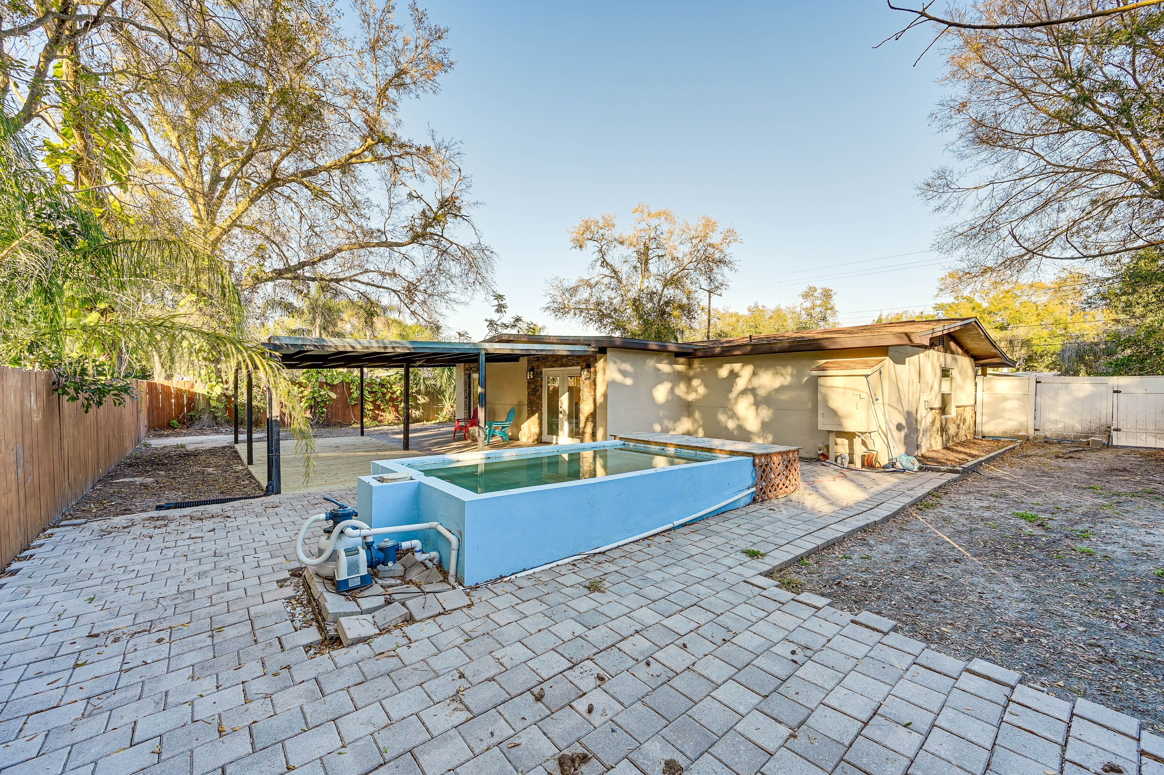 Fenced-In Yard | Small Plunge Pool