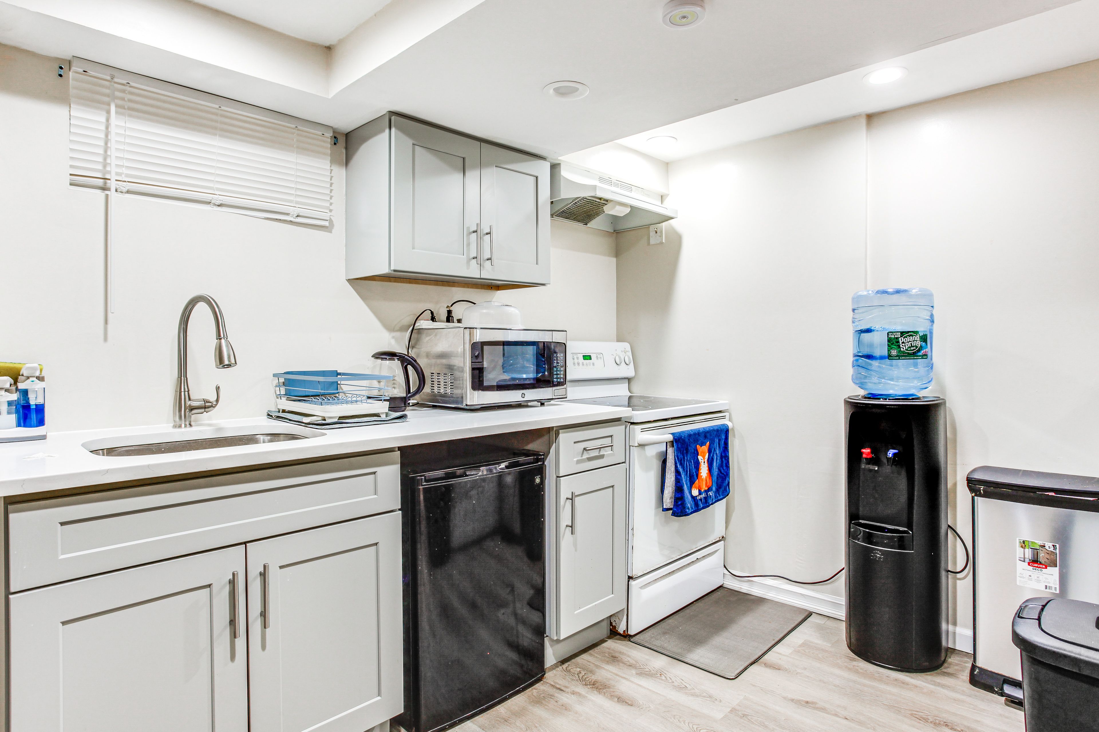 Kitchenette | Drip Coffee Maker | Mini Fridge | Stove/Oven | Cooking Basics
