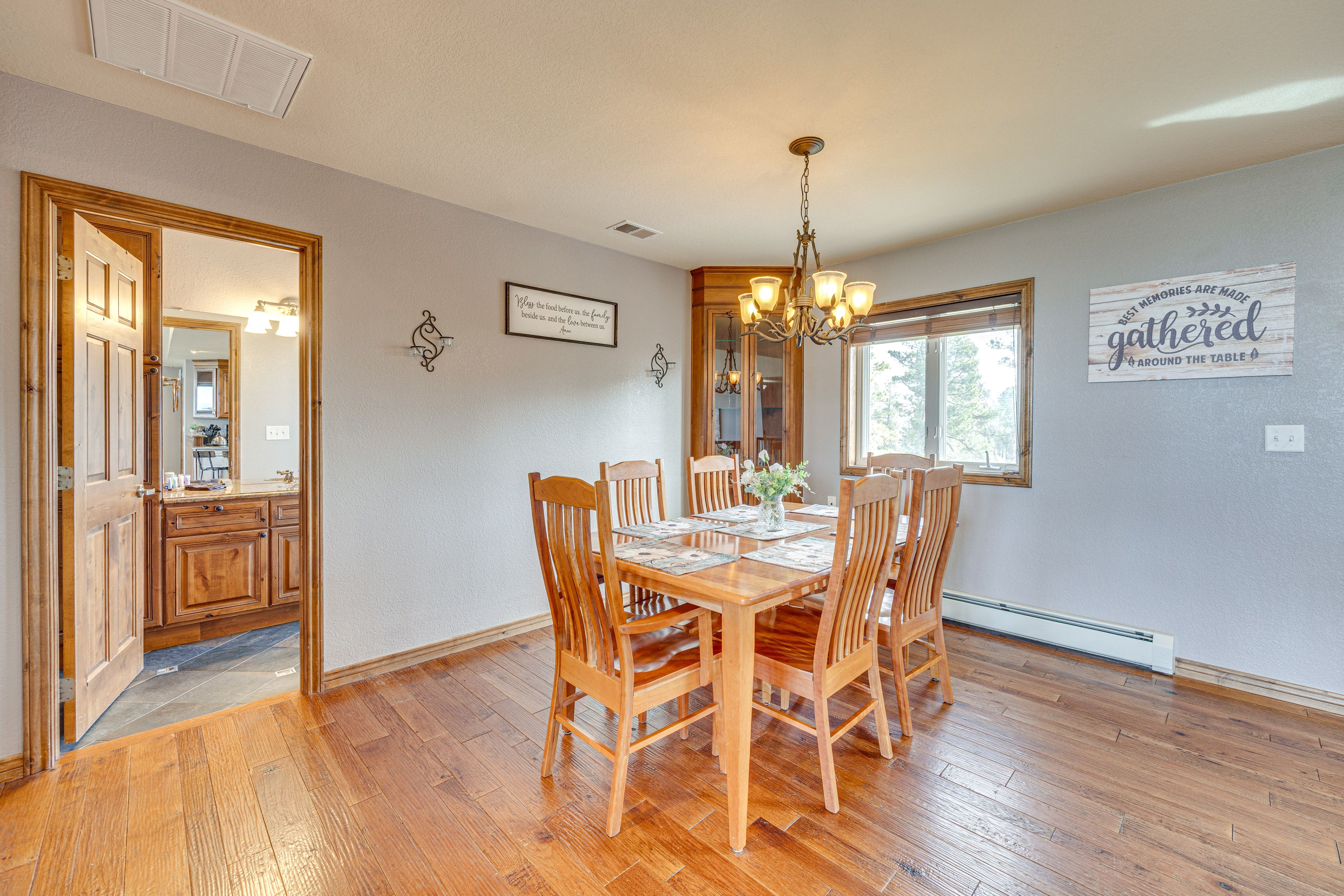 Dining Area | Dishware & Flatware Provided | 1st Floor