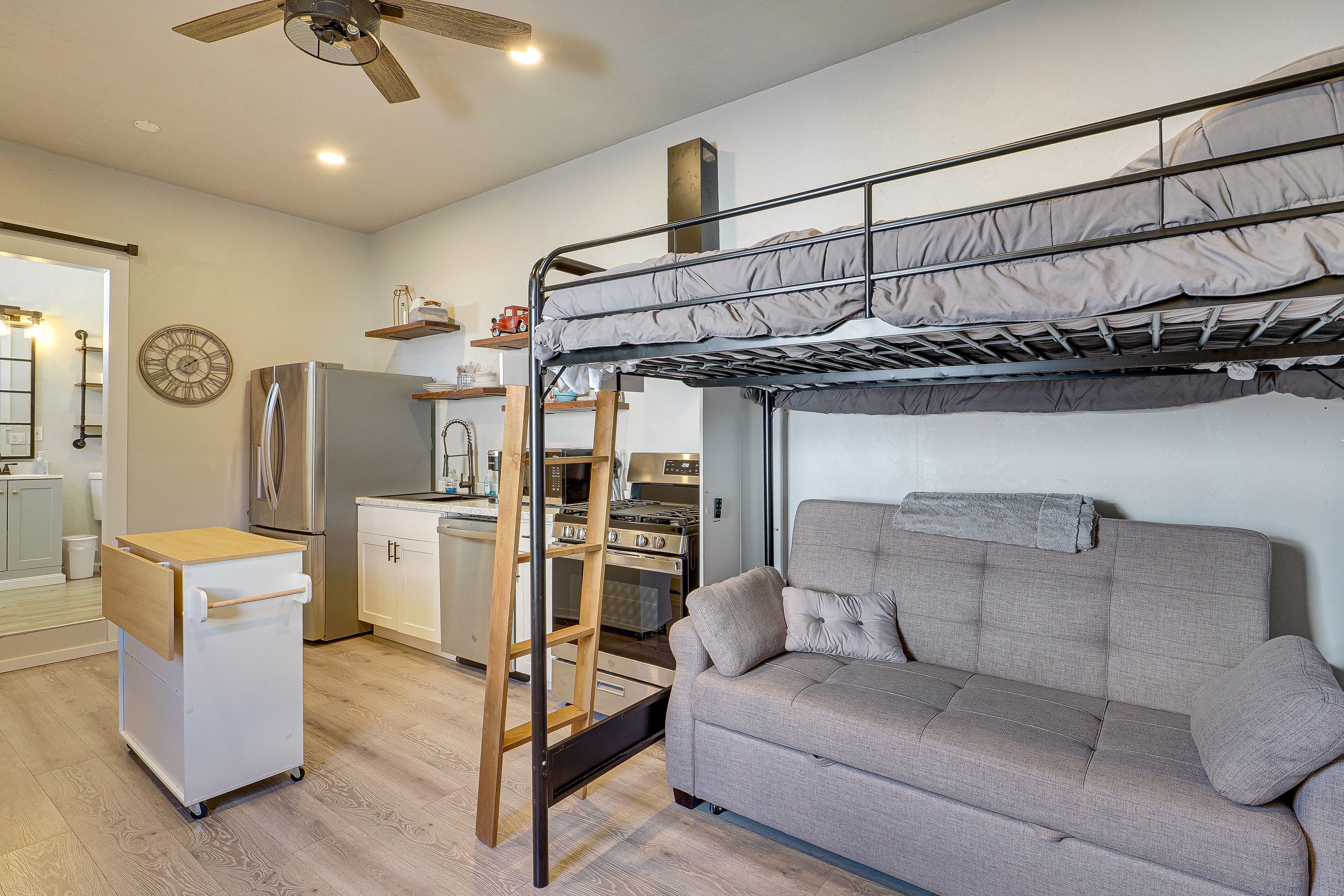 Studio | Lofted Full Bed | Queen Sleeper Sofa