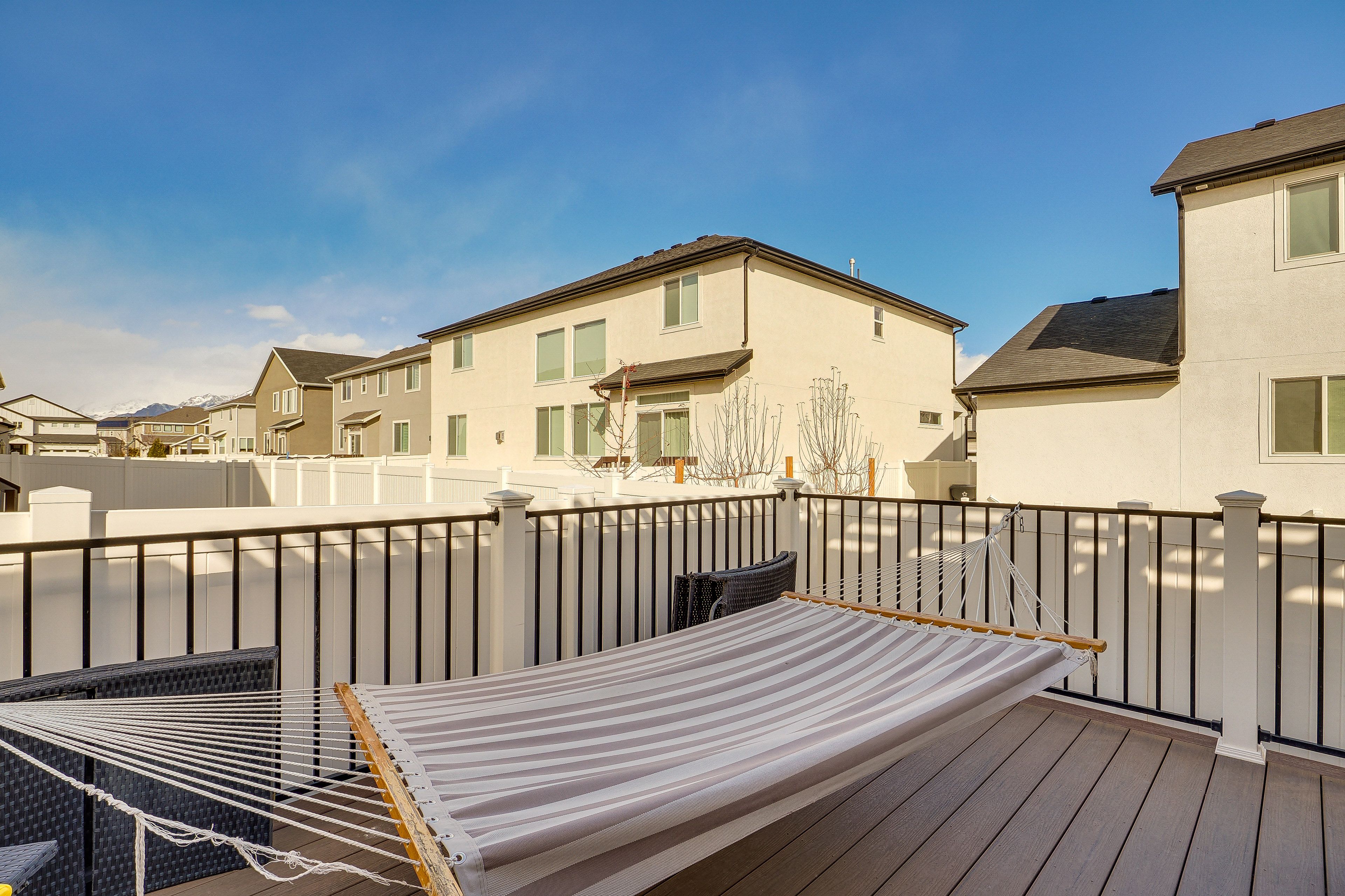 Studio Exterior | Shared Deck w/ Hammock