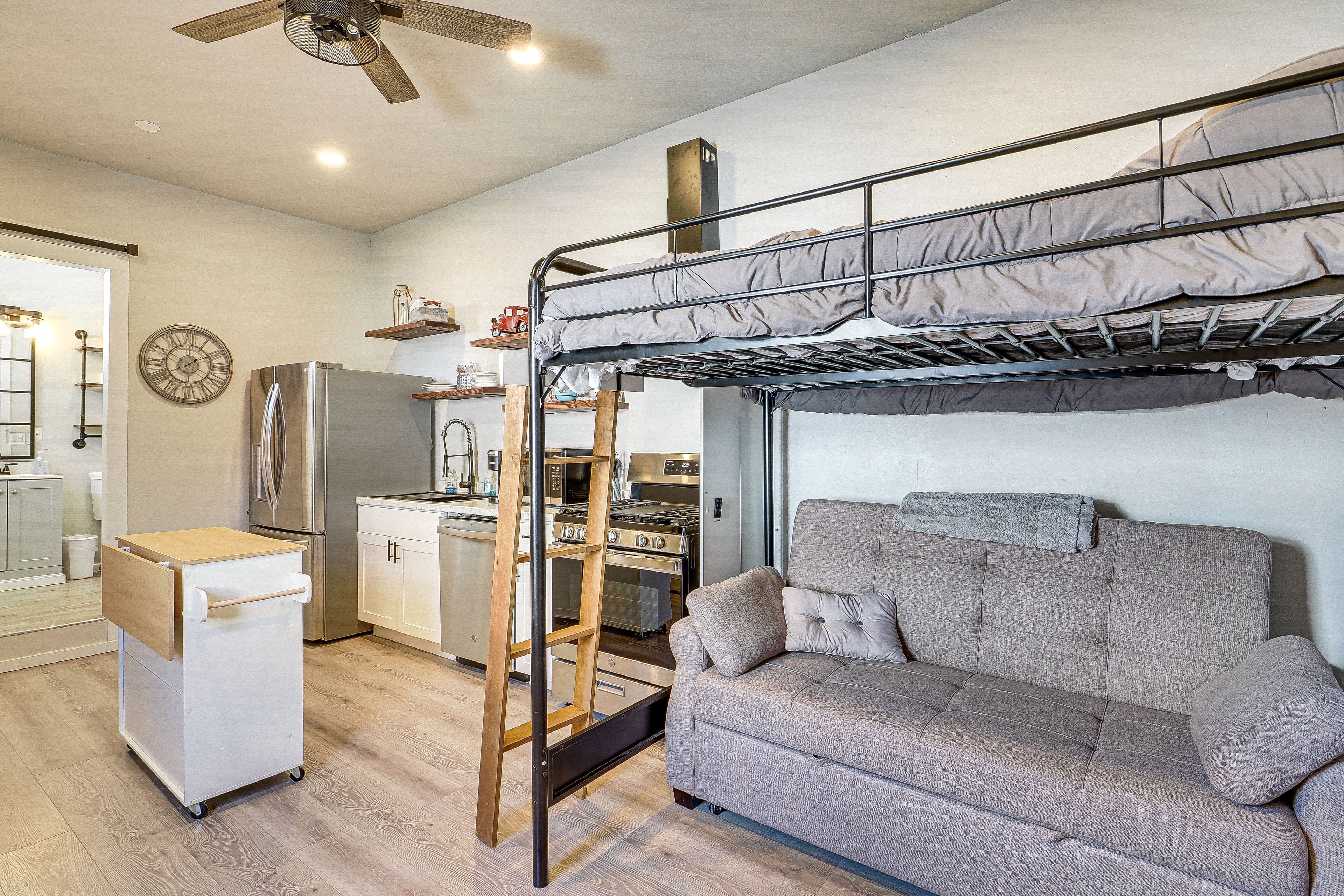Studio | Lofted Full Bed | Queen Sleeper Sofa