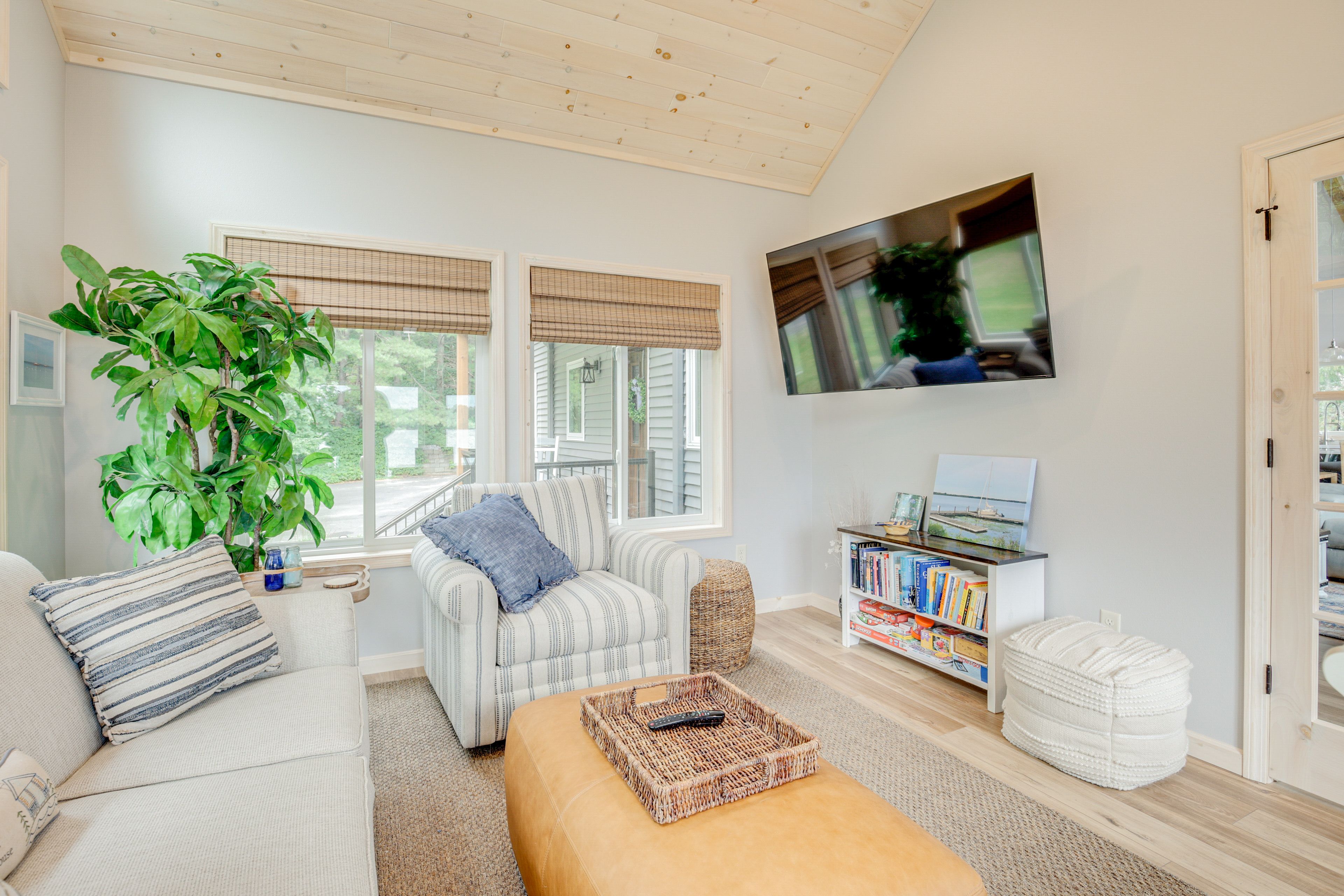 Sunroom | Queen Sleeper Sofa w/ Air Mattress | Dedicated Workspace | 1st Floor