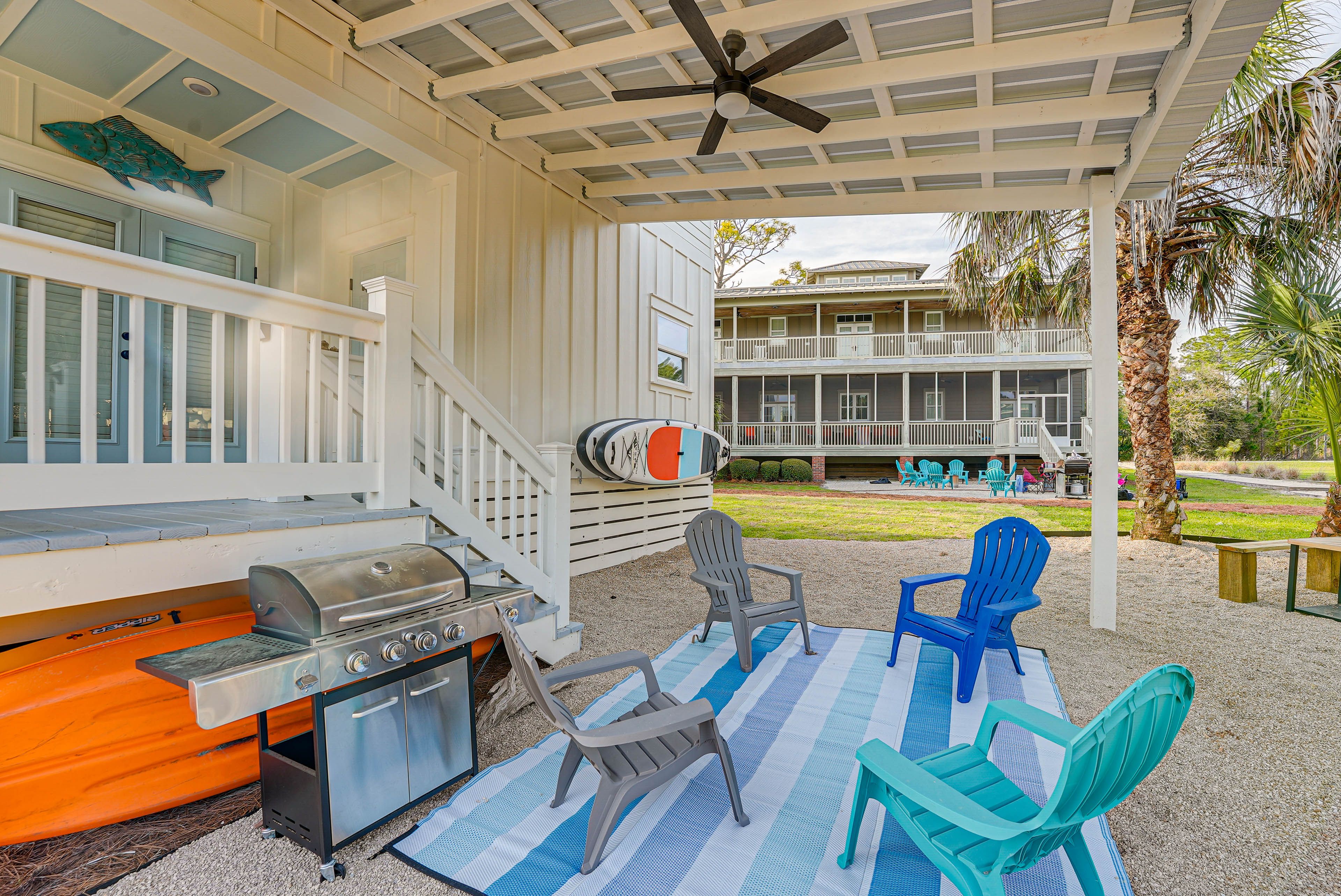 Patio | Kayaks | Gas Grill | Outdoor Shower