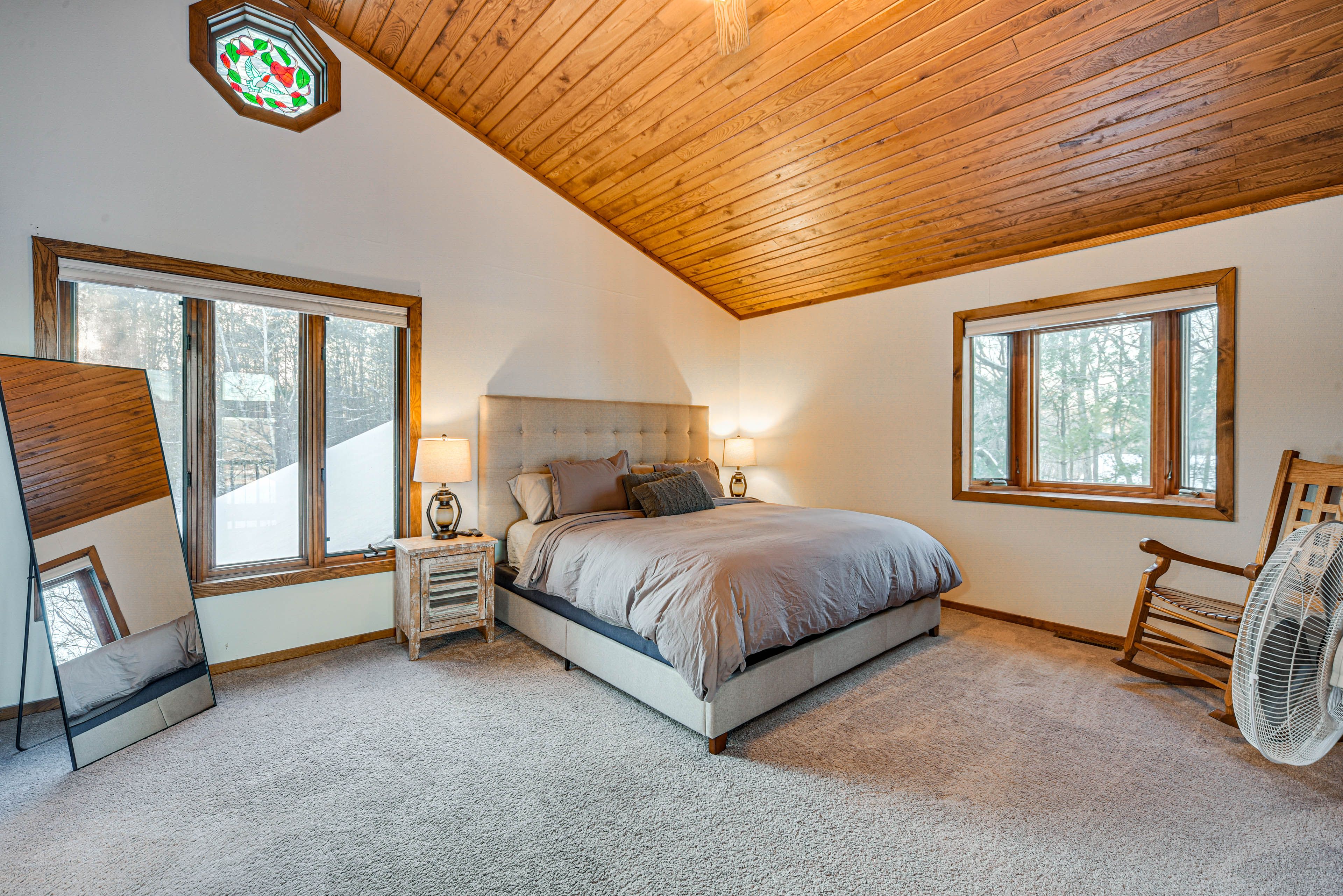 Bedroom 1 | 2nd Floor | King Bed | Gas Fireplace | En-Suite Bathroom