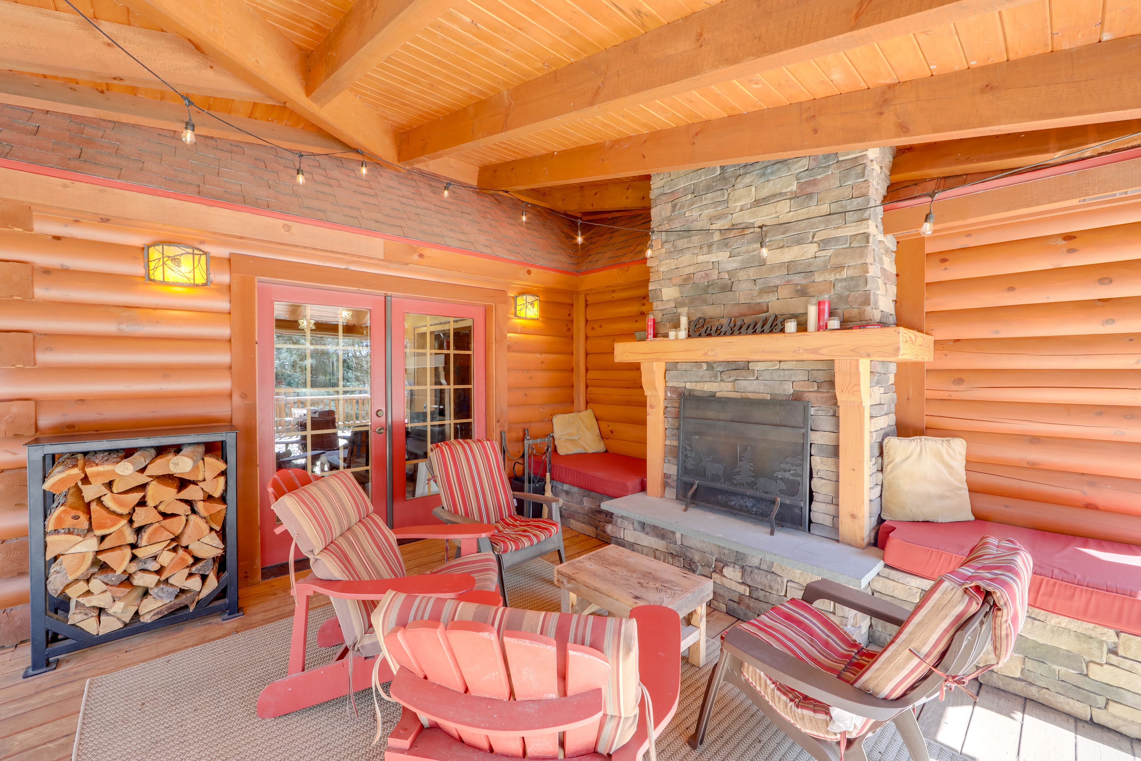 Wraparound Deck | Outdoor Fireplace | Patio Heater | Hot Tub