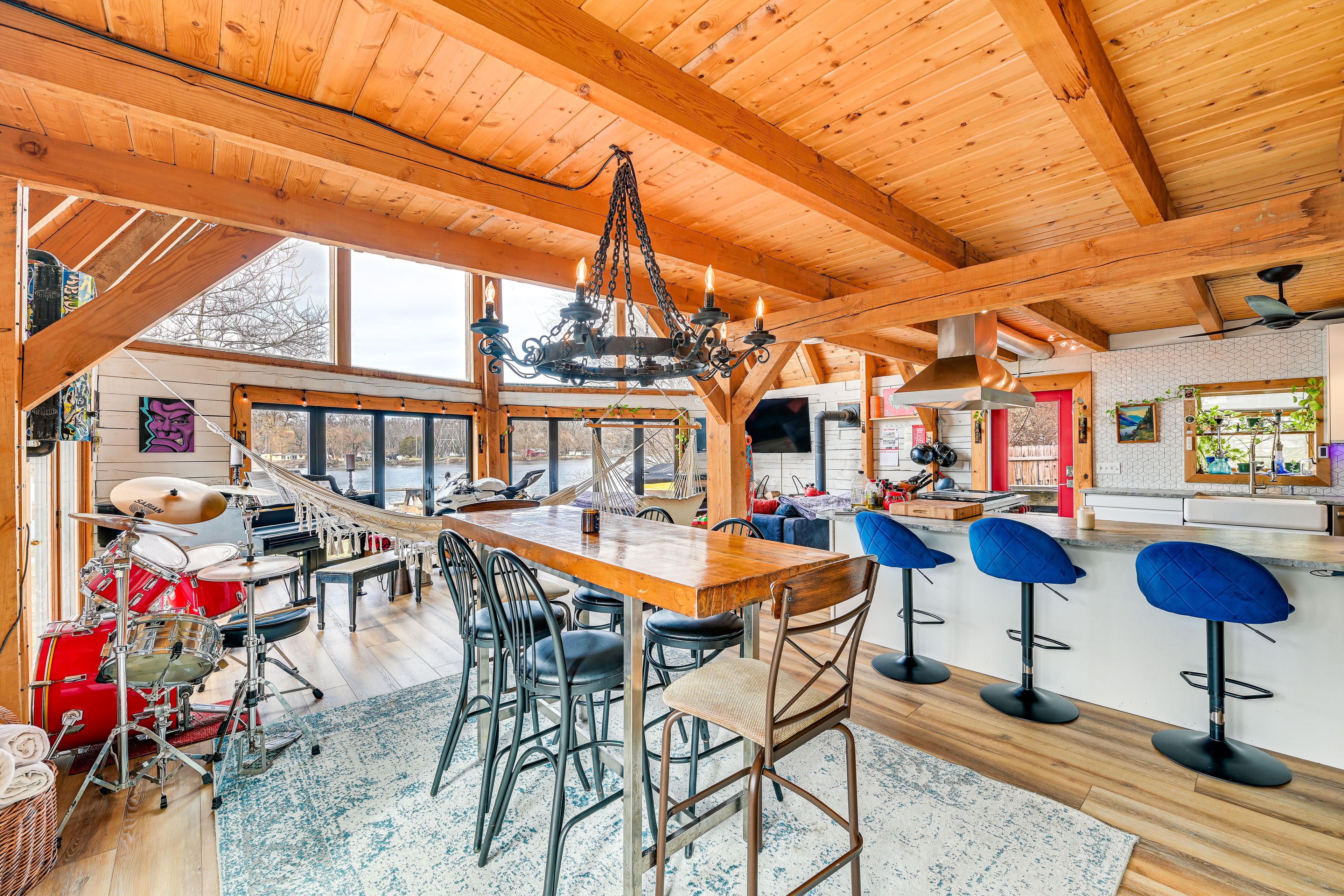 Dining Area | 2nd Floor | Dishware & Flatware Provided | Central A/C & Heating