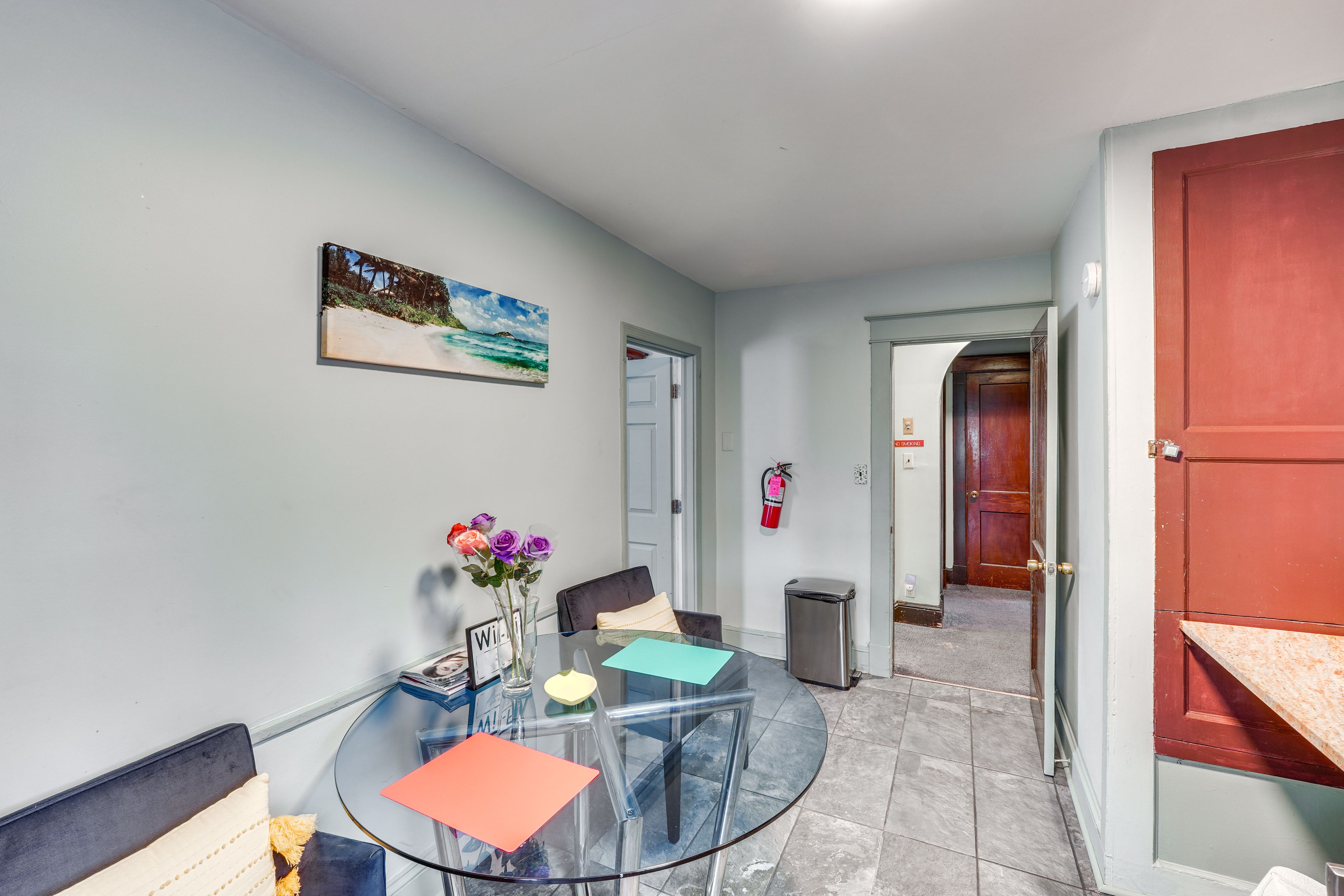 Dining Area | Dishware/Flatware | Trash Bags/Paper Towels