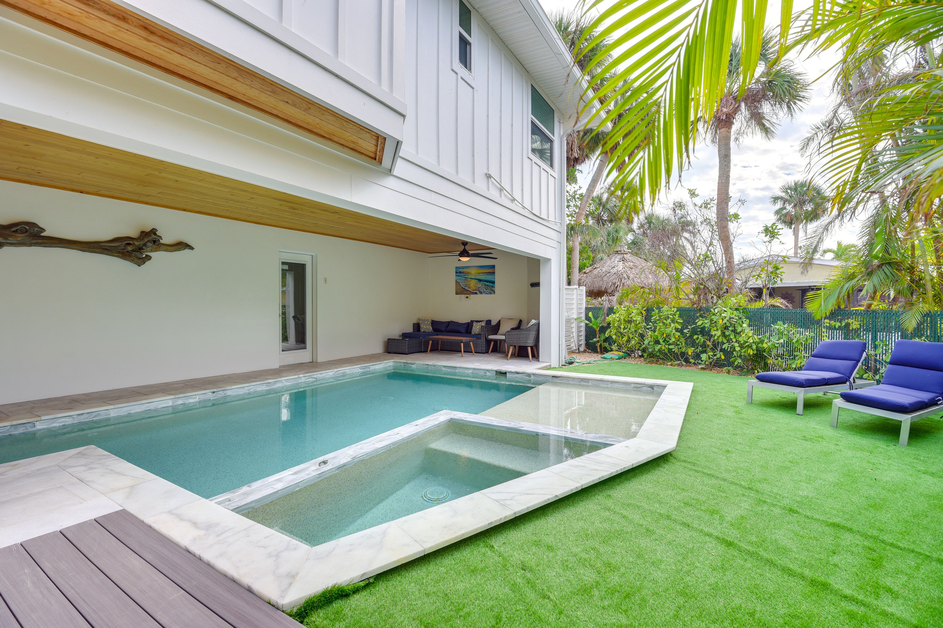 Pool Area | Outdoor Seating | Synthetic Lawn