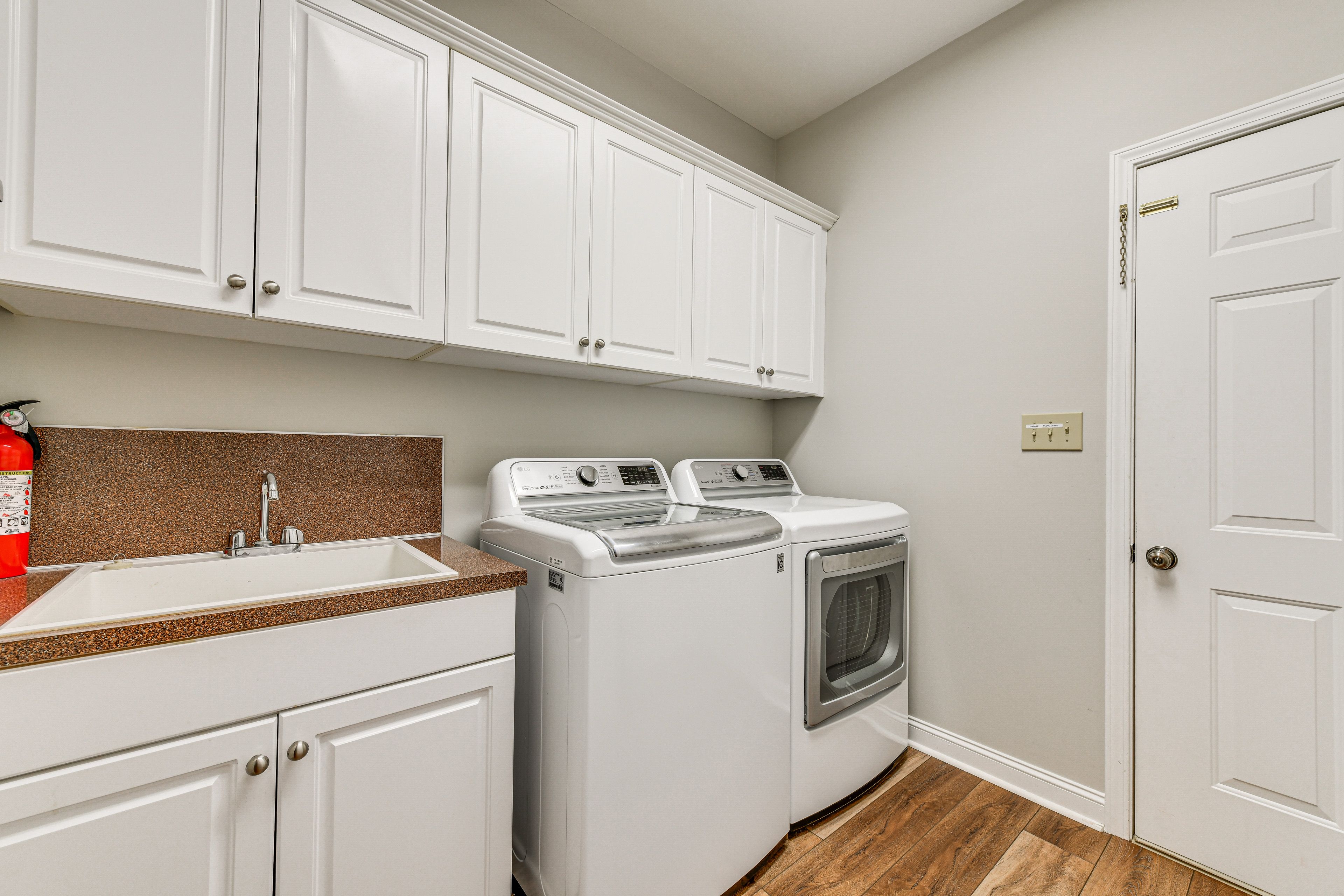 Laundry Area | 1st Floor | Washer/Dryer | Laundry Detergent | Iron/Board