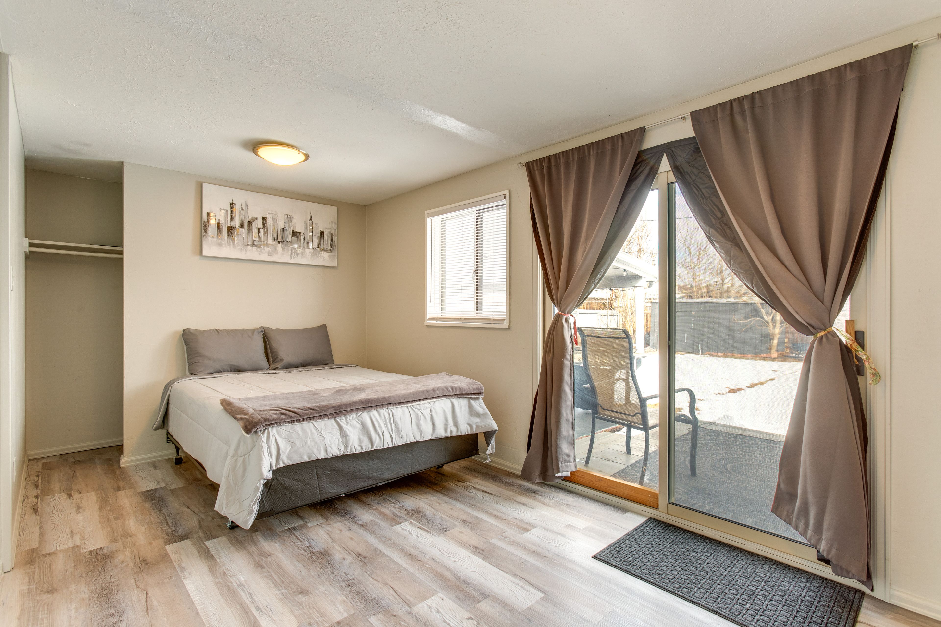 Bedroom 1 | Queen Bed | Deck Access | Linens Provided