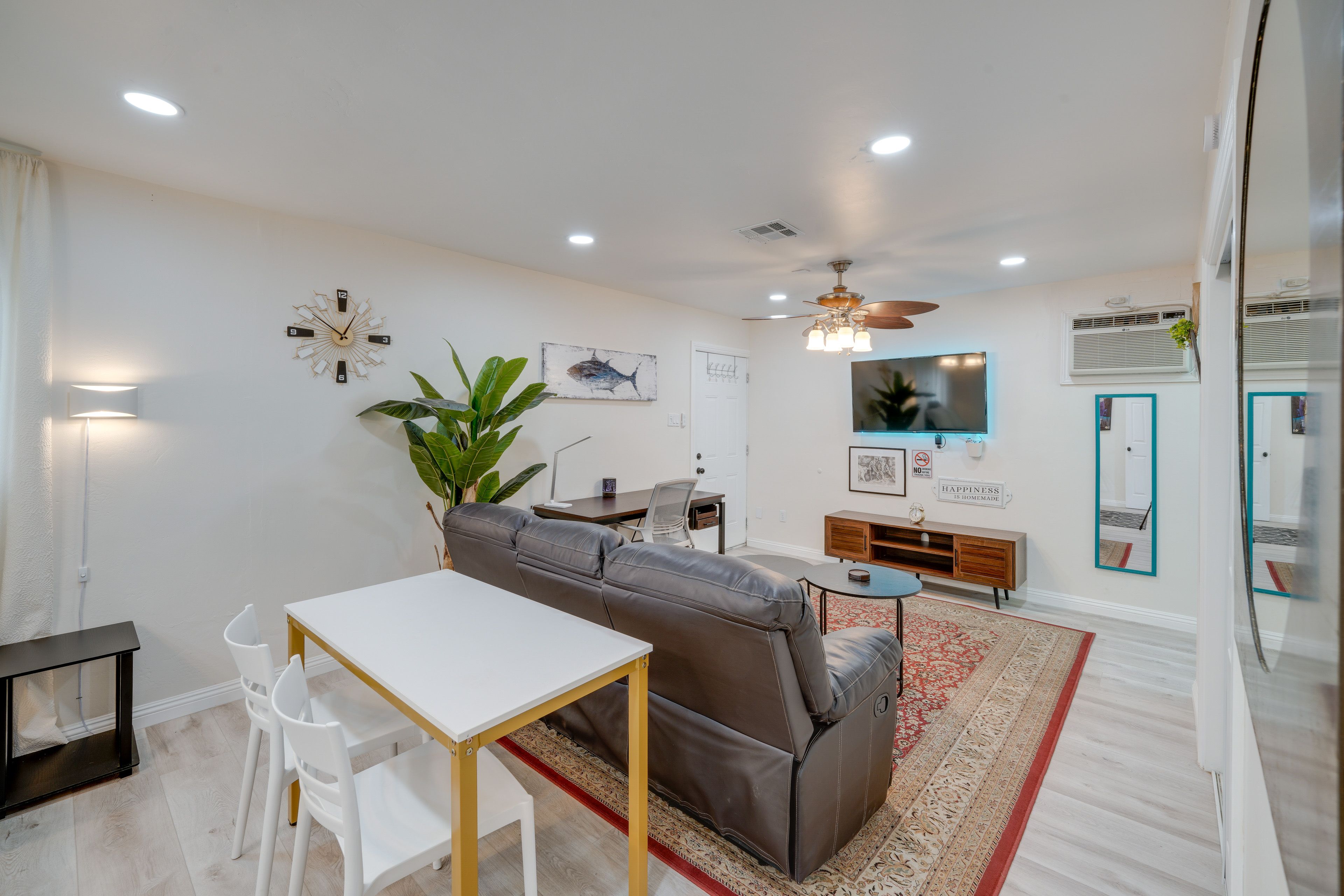 Dining Area | Dishware & Flatware Provided | Window A/C Unit | Space Heater