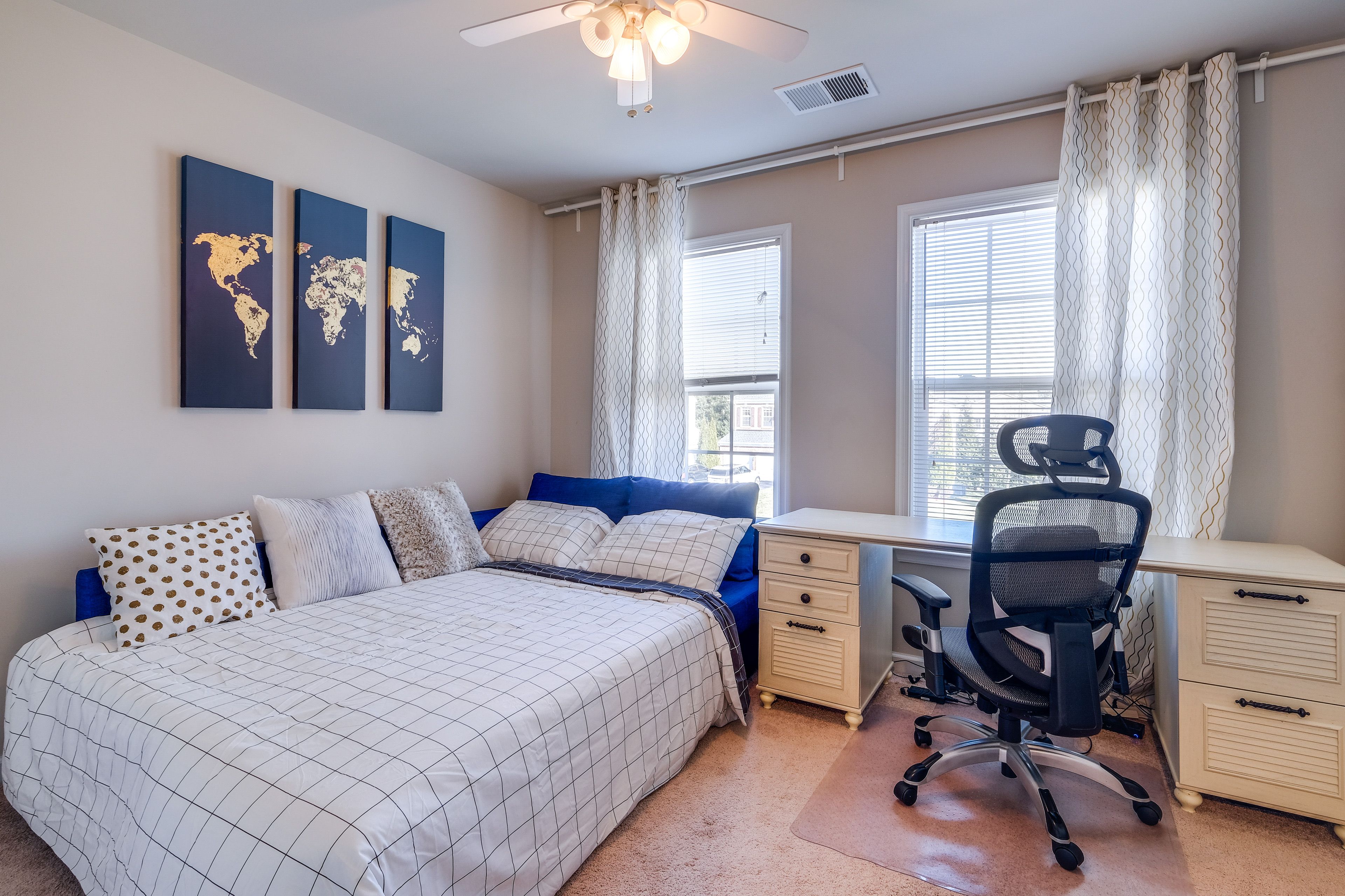 Bedroom 4 | 2nd Floor | Full Sleeper Sofa | Office Desk