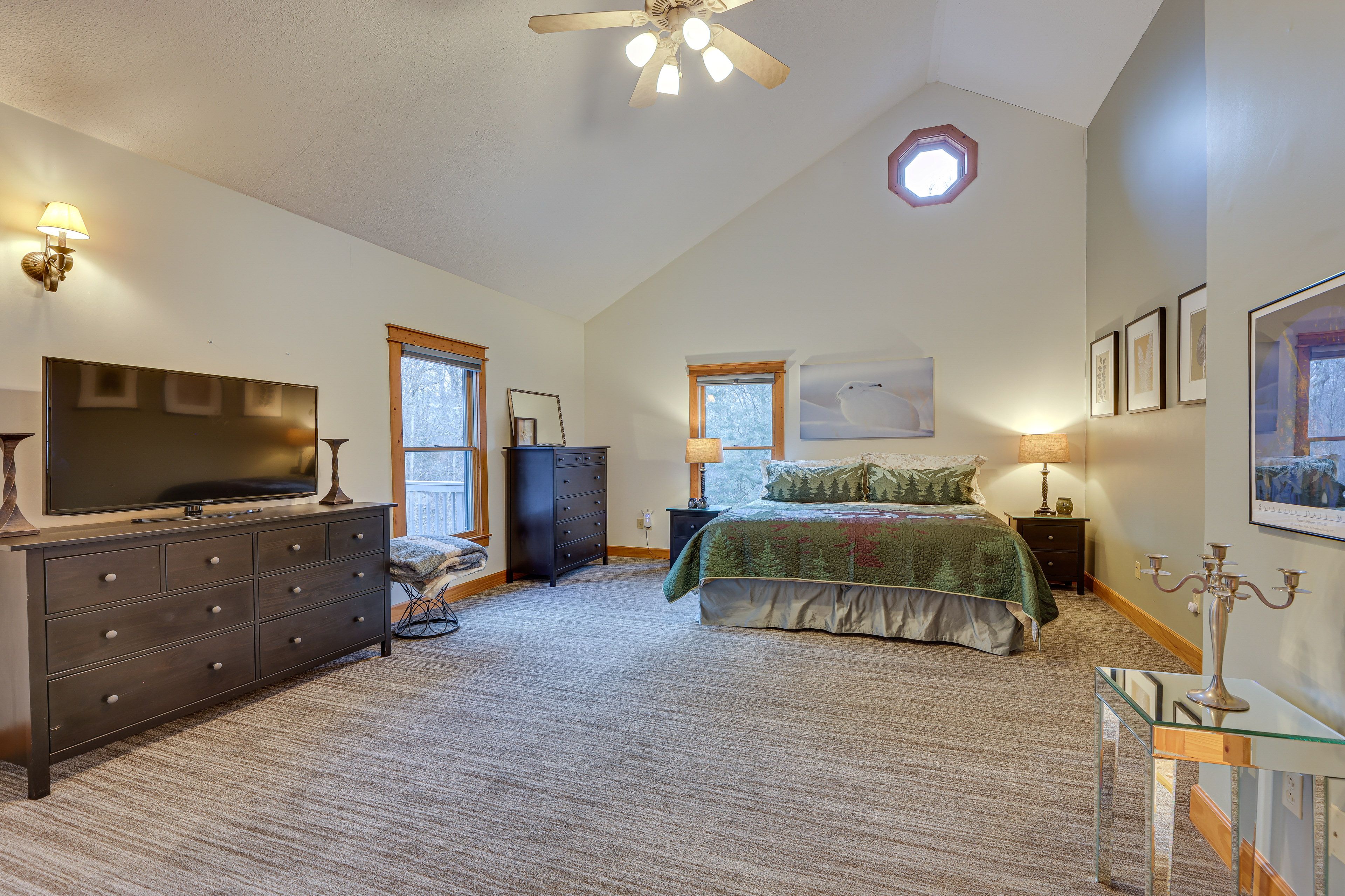 Bedroom 1 | Main Level | California King Bed | Linens Provided | Smart TV