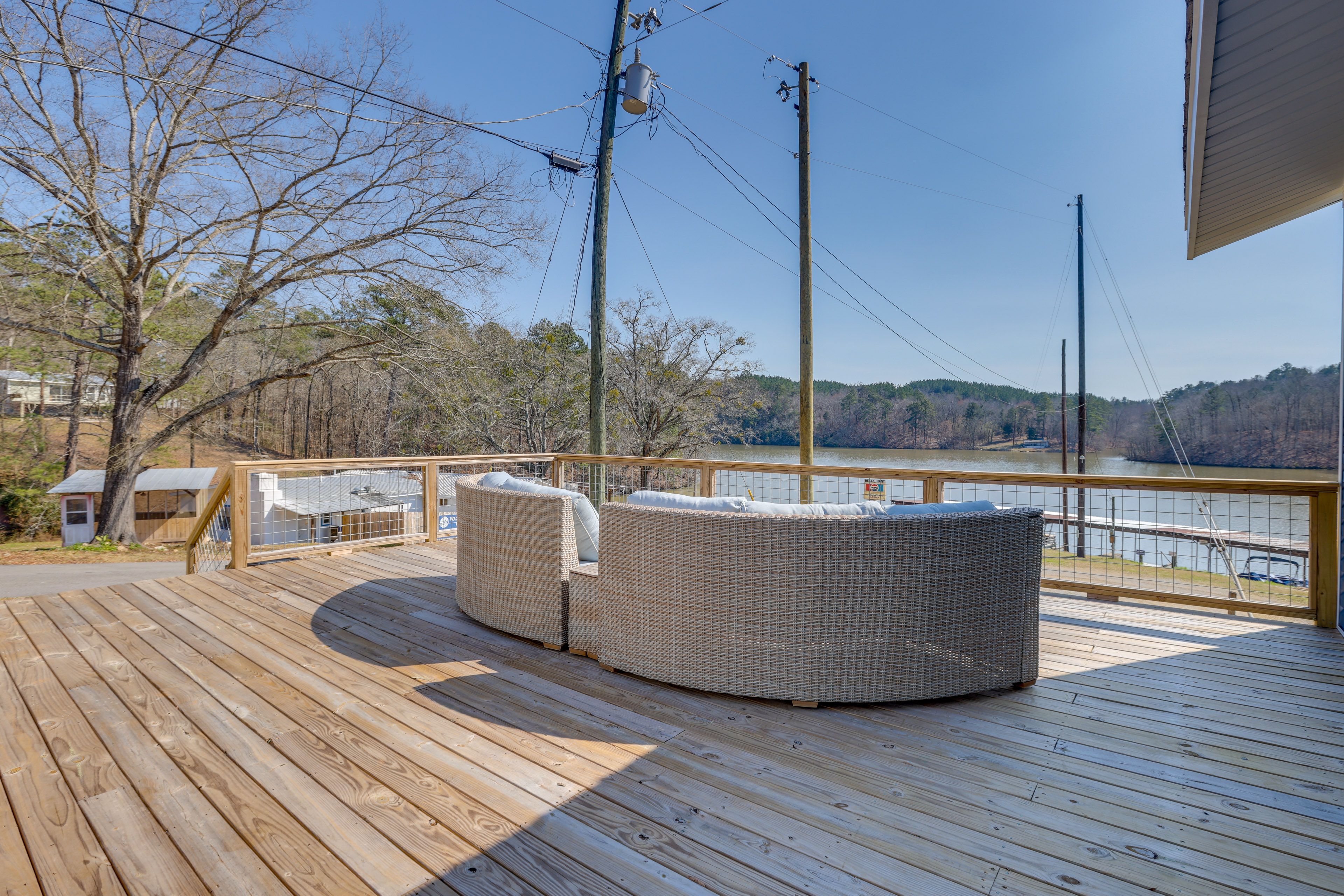 Deck | Lounge Seating | Water Views