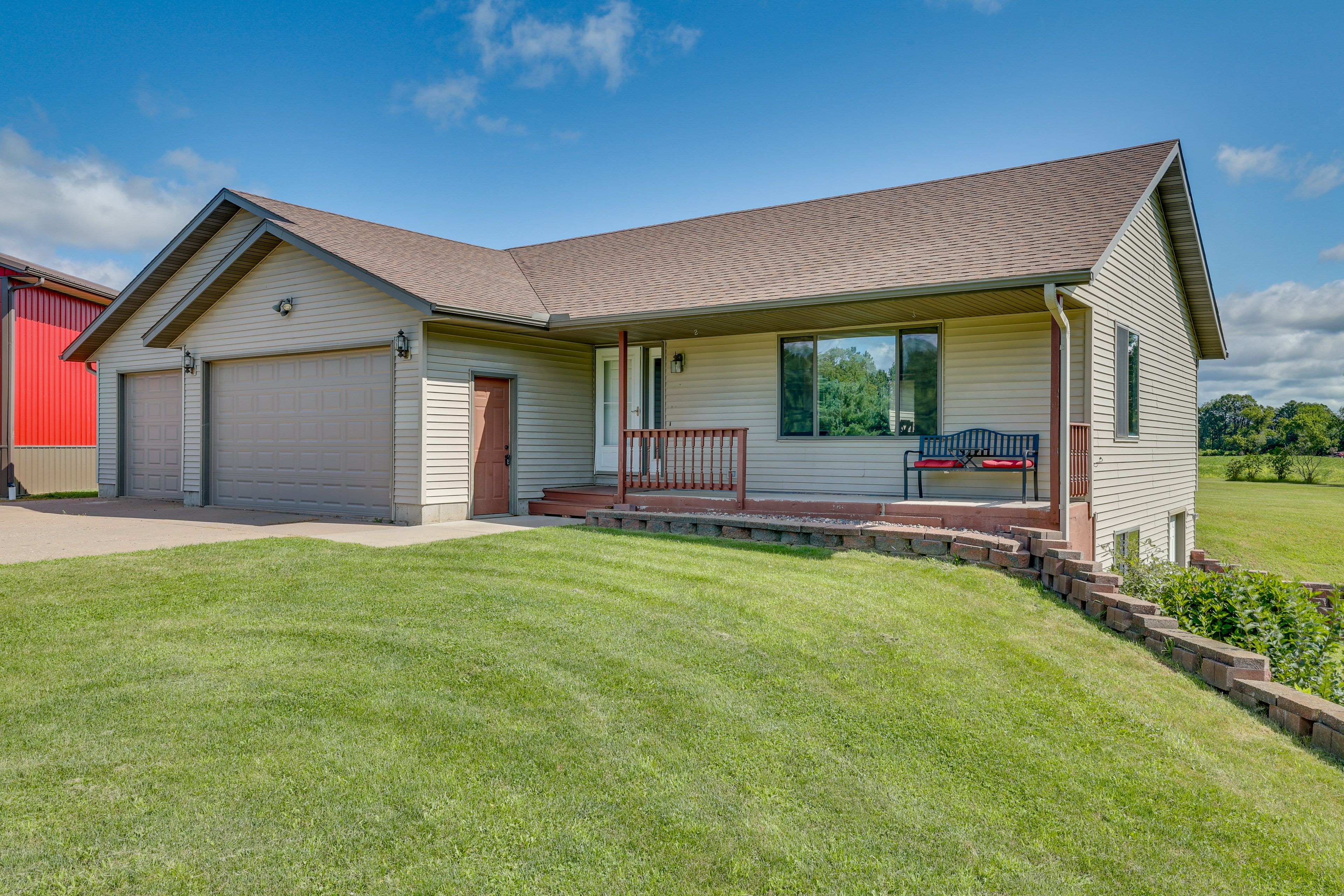 Front Exterior | Porch w/ Seating