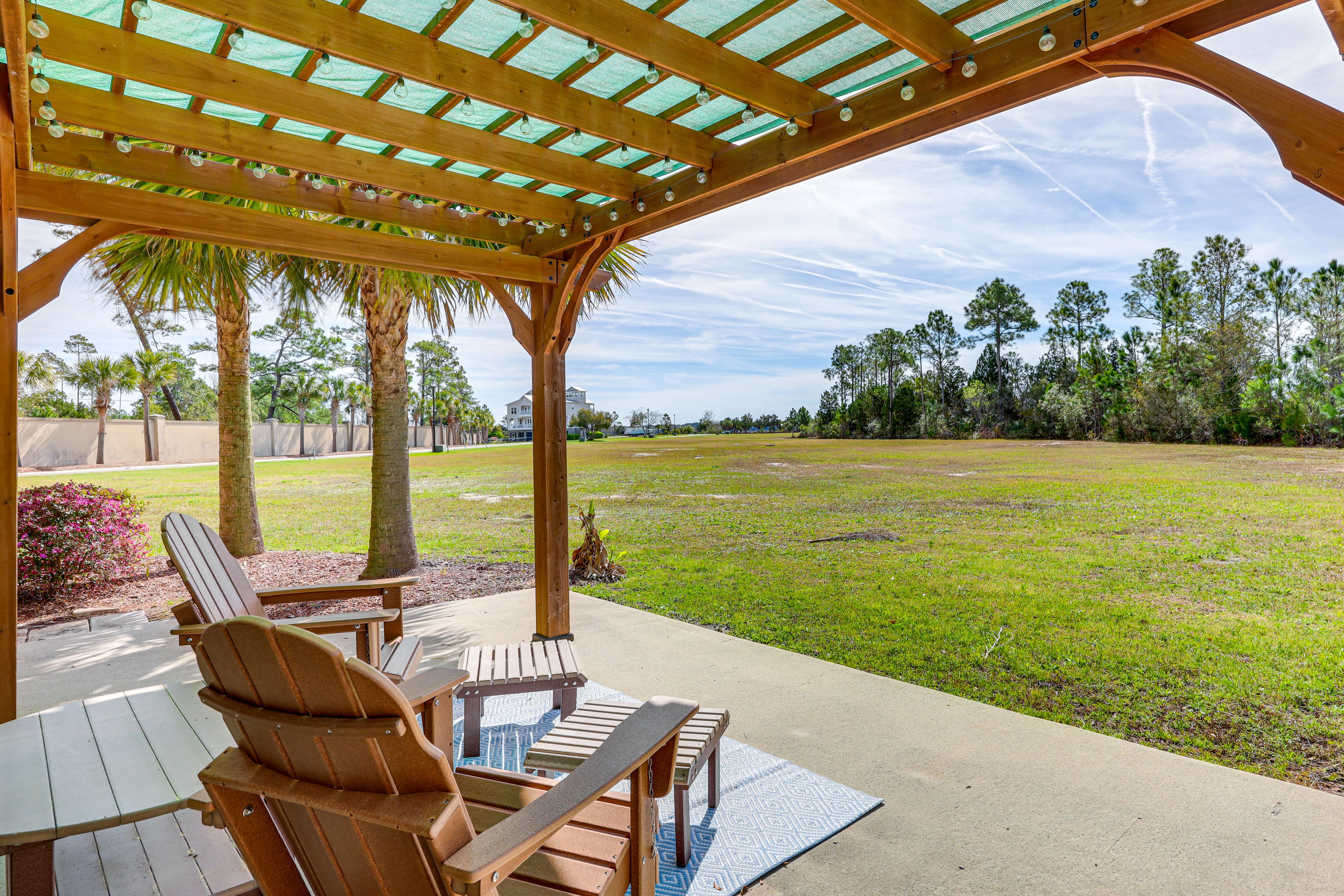 Private Patio w/ Pergola | 4-Story Townhome