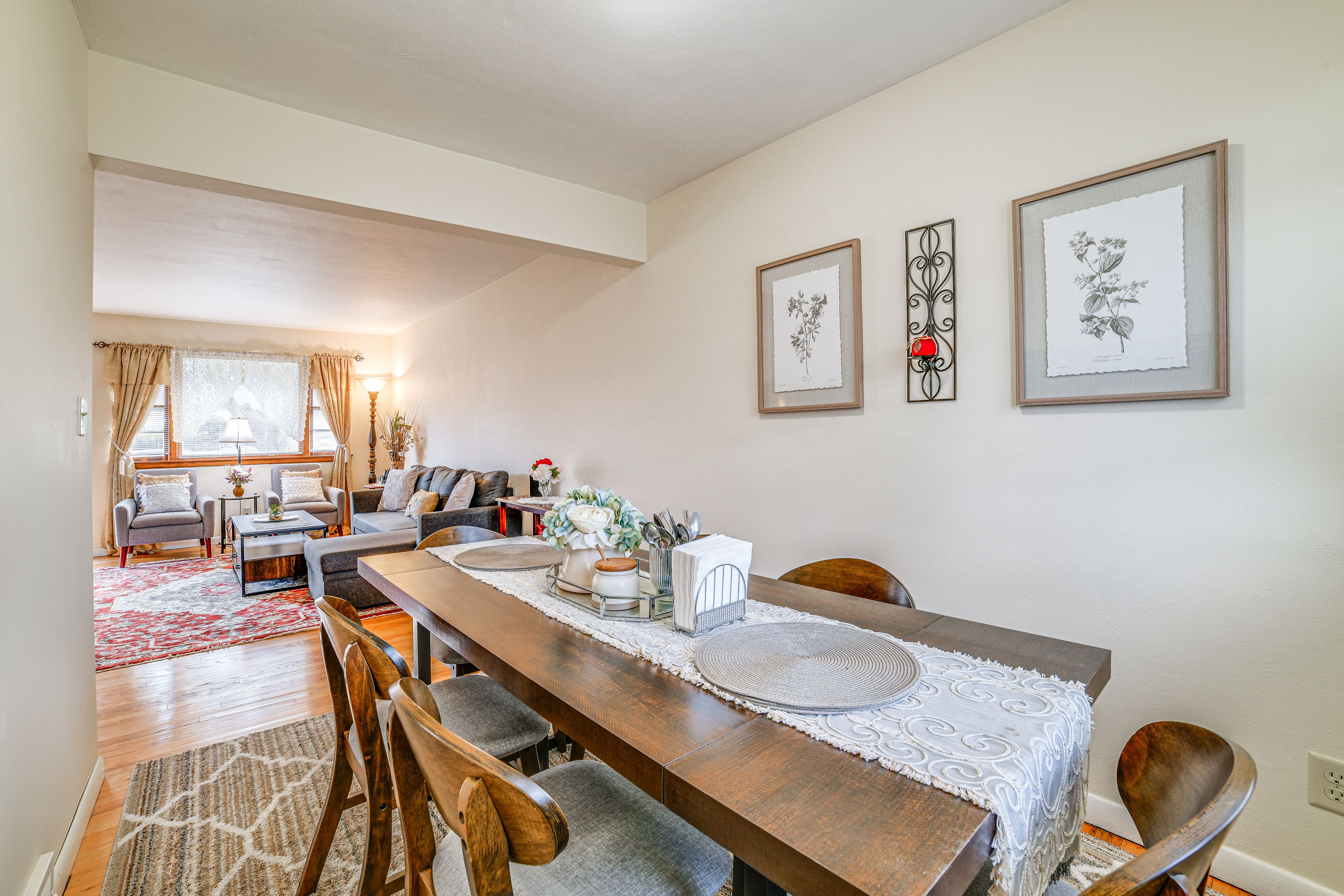 Dining Area | Dishware + Flatware | 1st Floor