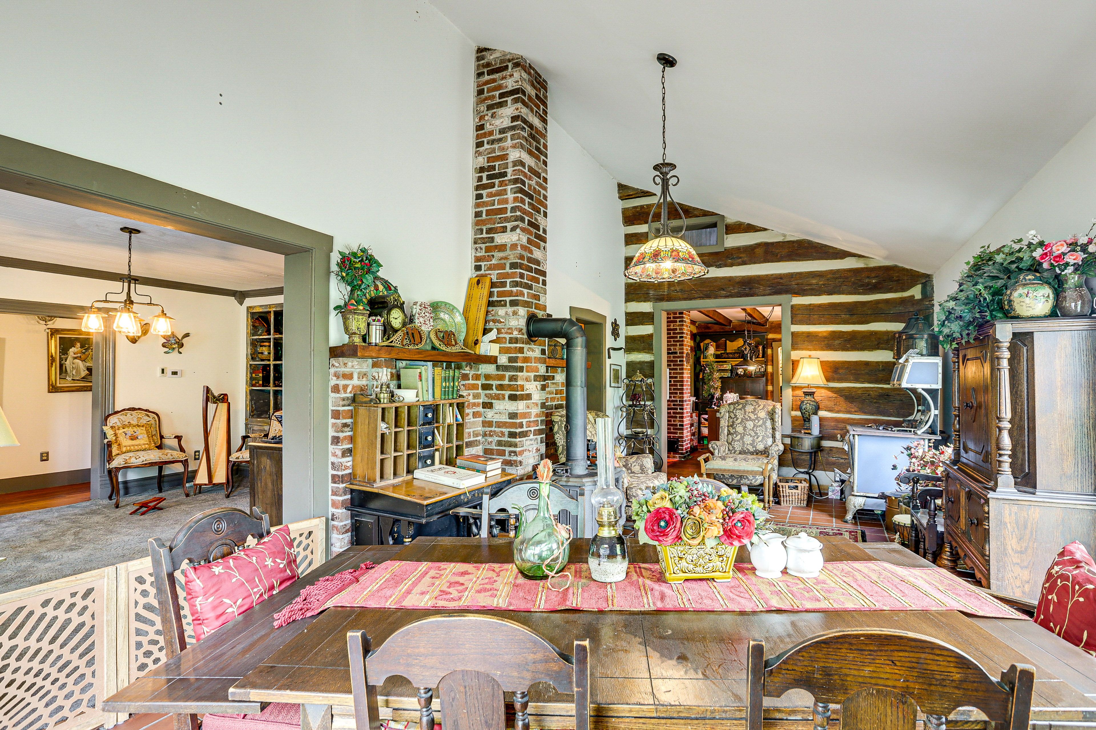 Dining Area | Wood-Burning Stove | 1st Floor