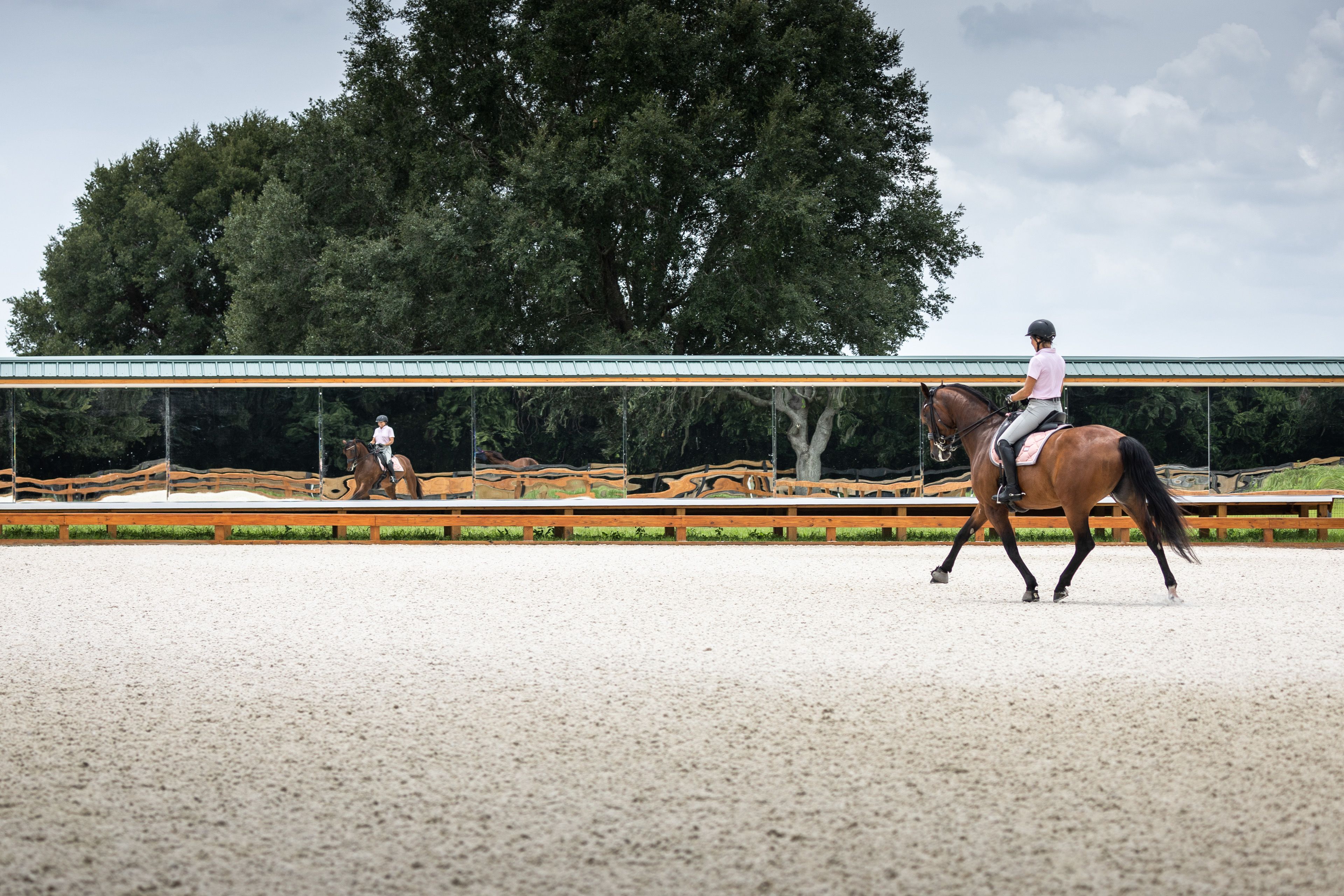 Riding Arena w/ Mirror Wall