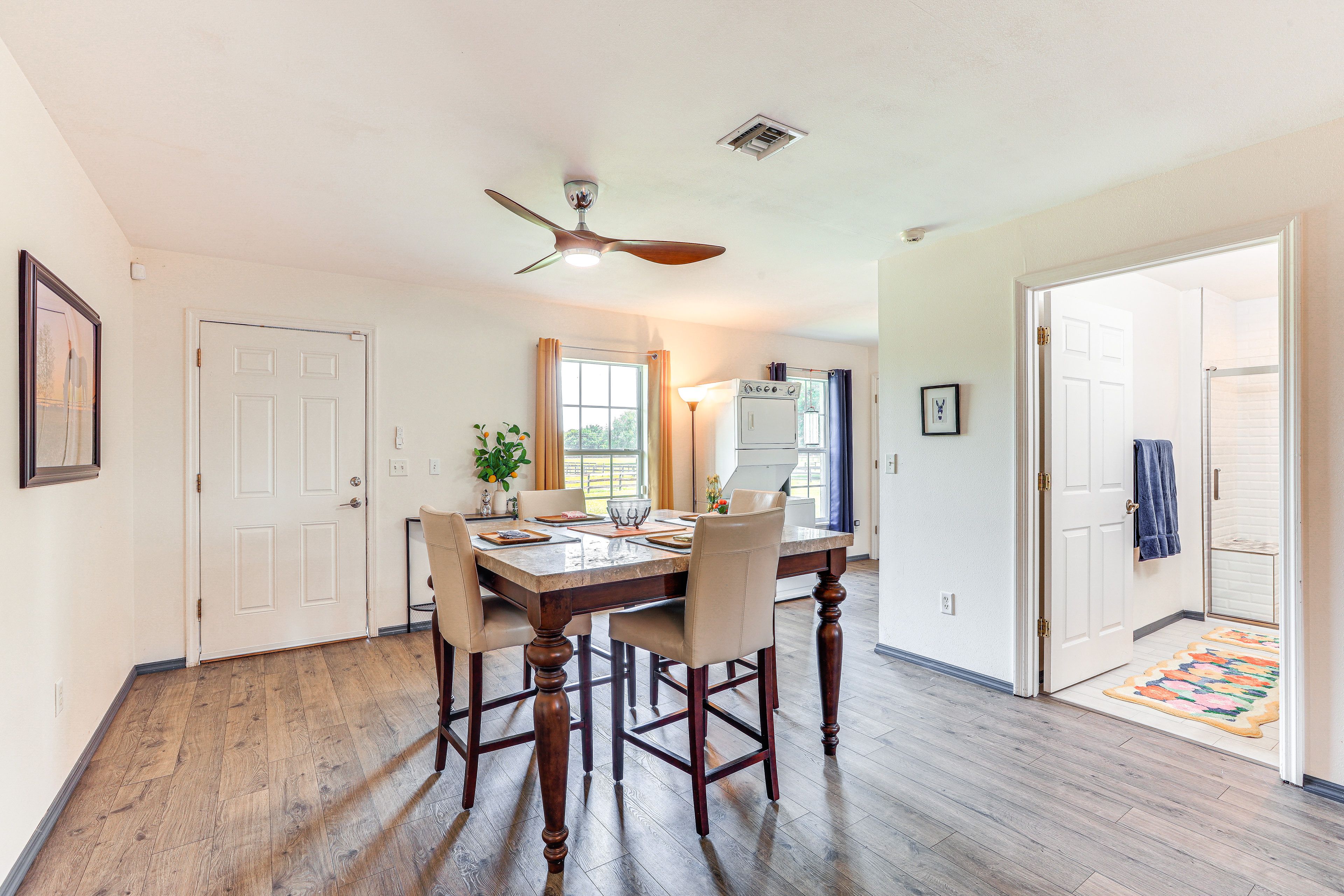 Dining Area | Dishware/Flatware | Trash Bags/Paper Towels