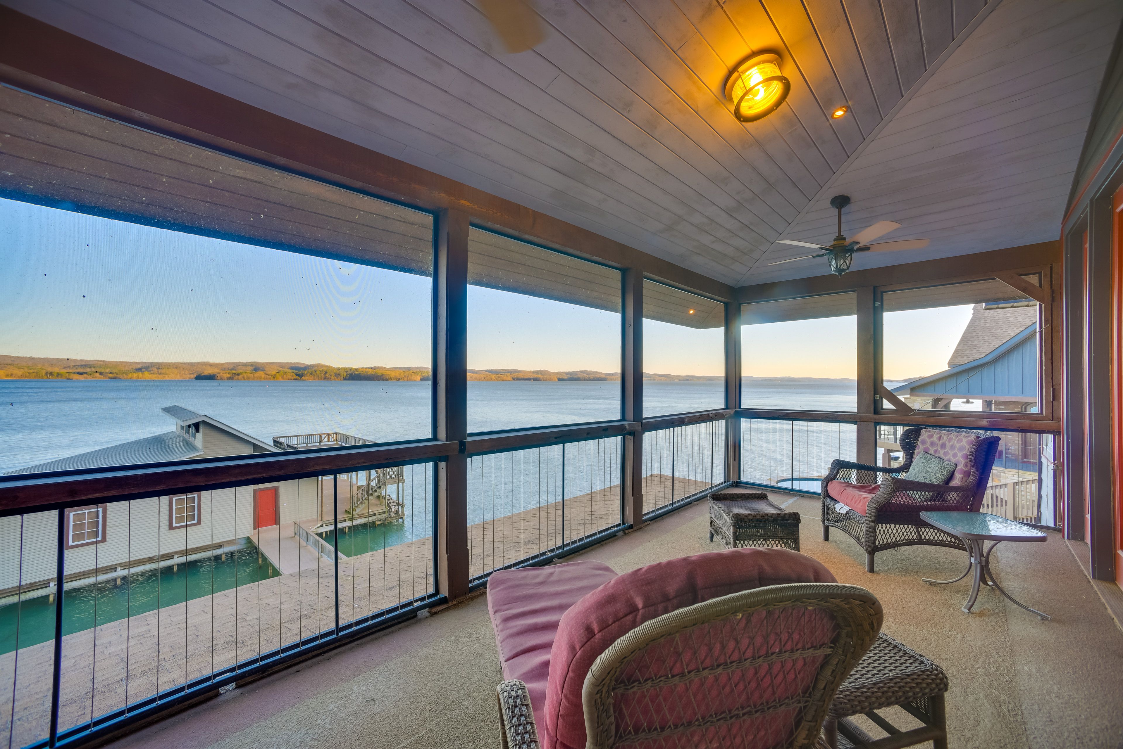 Screened Porch | 2nd Floor | Lake & Mountain Views