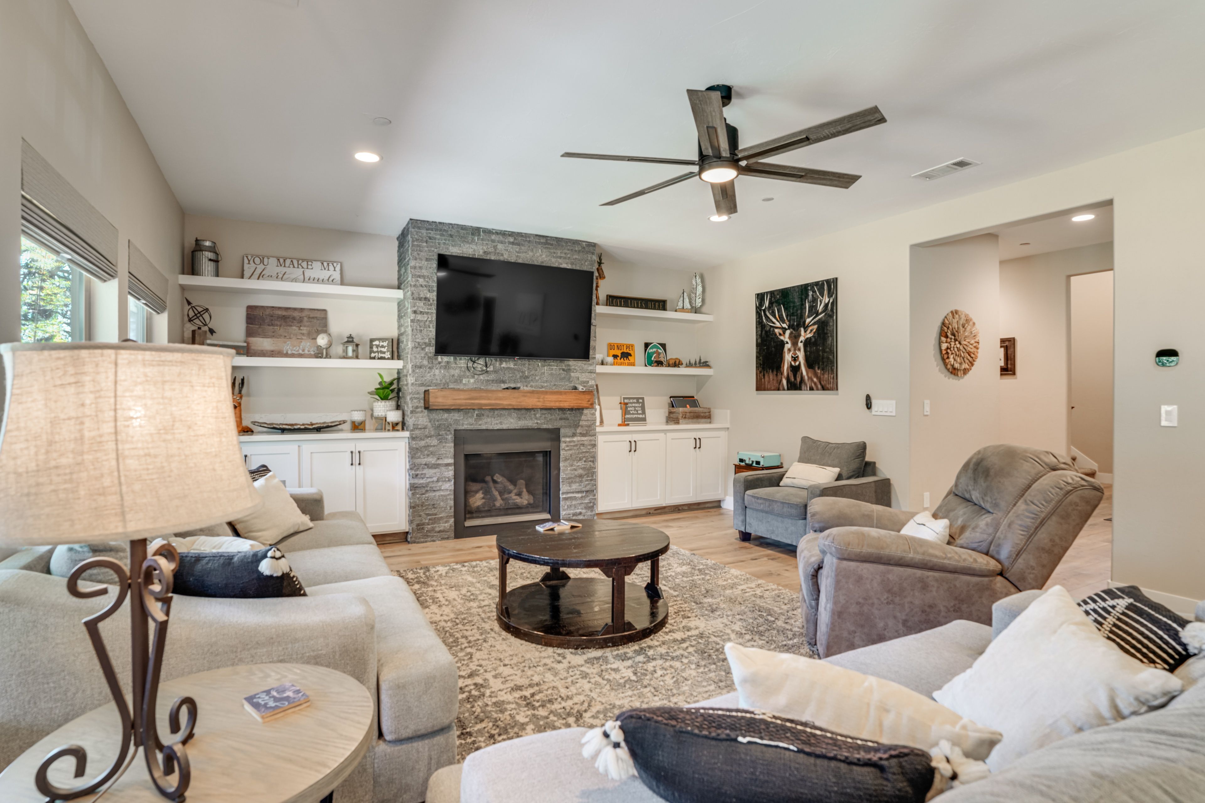 Living Room | 1st Floor | Smart TV w/ Cable | Fireplace | Central A/C & Heat